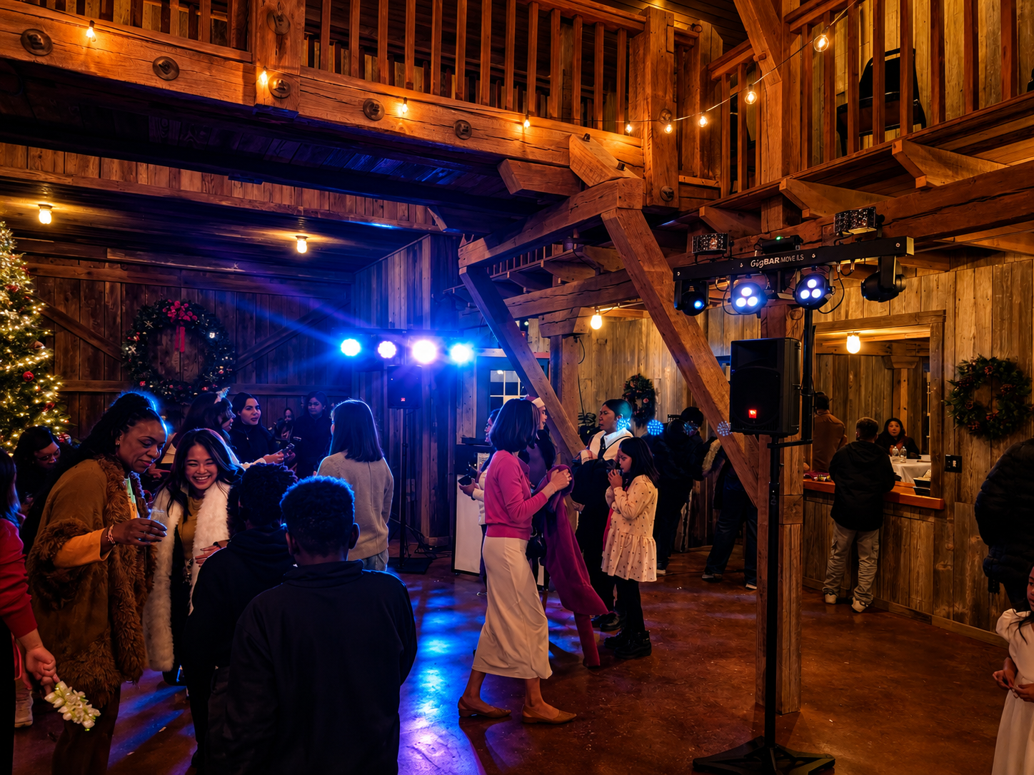 DJing Shearwater Health’s Winter Wonders Christmas Party at Shryocks Callaway Farms (Columbia, MO)