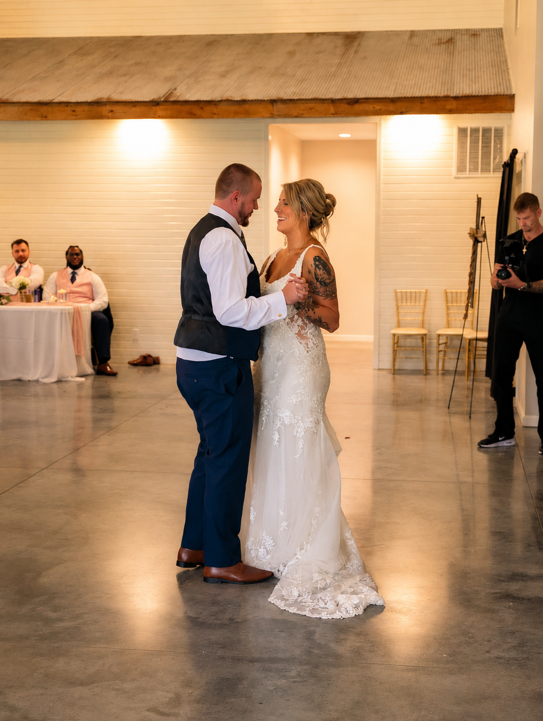 Andrea &amp; Kole's Rain-or-Shine Wedding at The Champagne Barn | Harrisburg, Missouri Wedding DJ