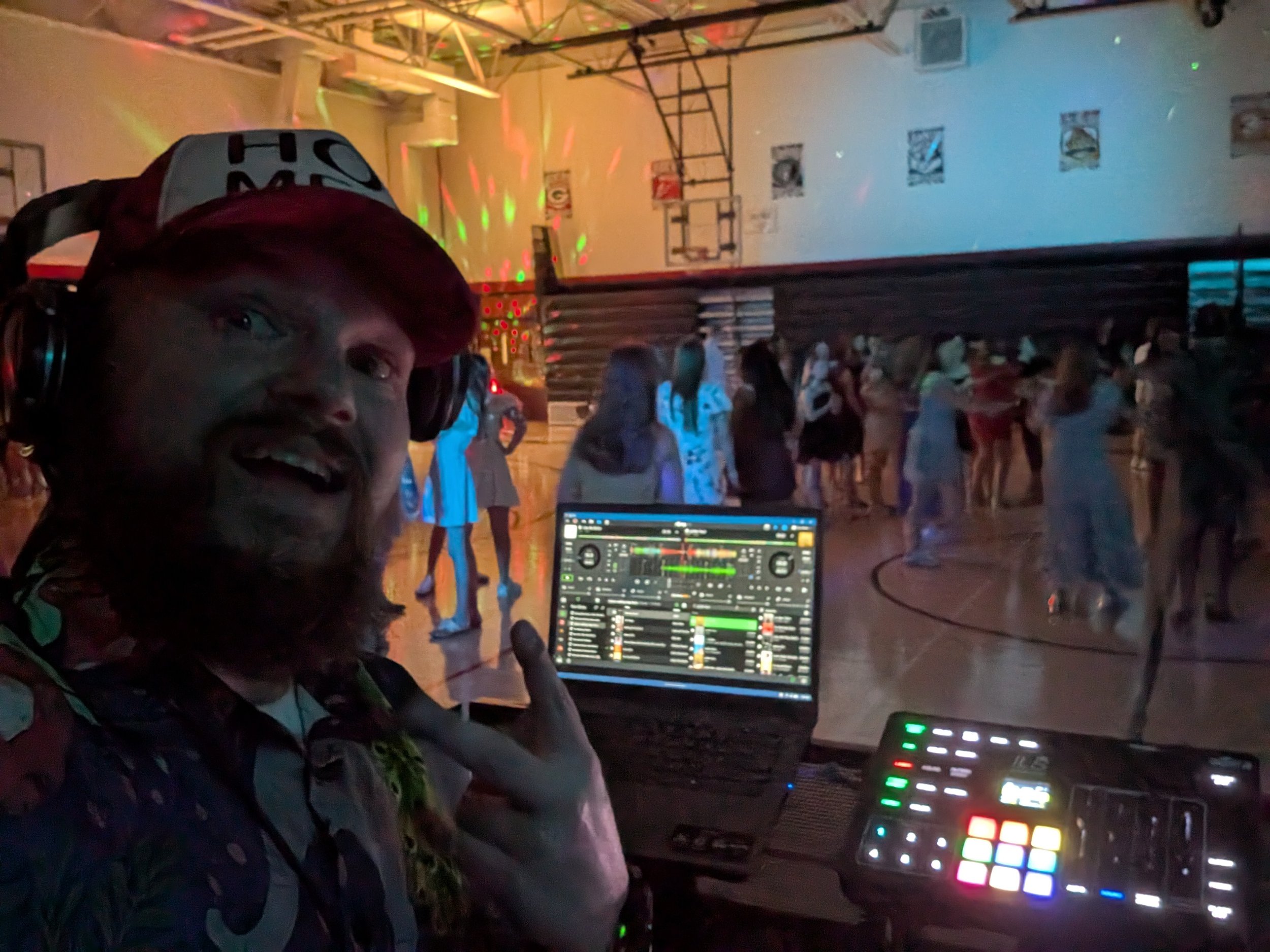 Jazzy Josh hosting a school dance