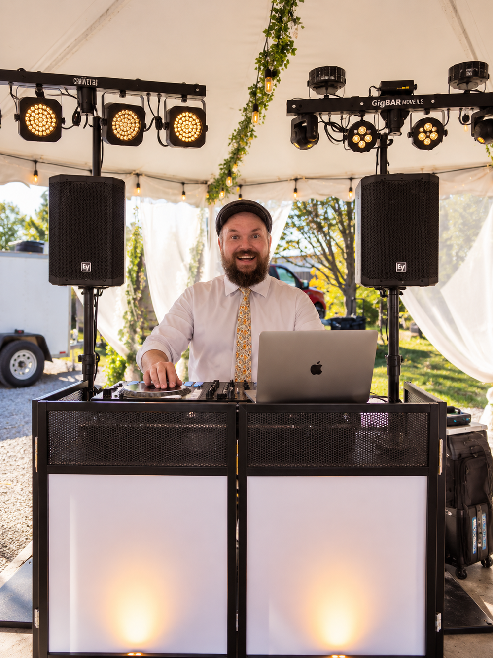 Jazzy Josh DJ at A Secret Place wedding venue in Jamestown Missouri