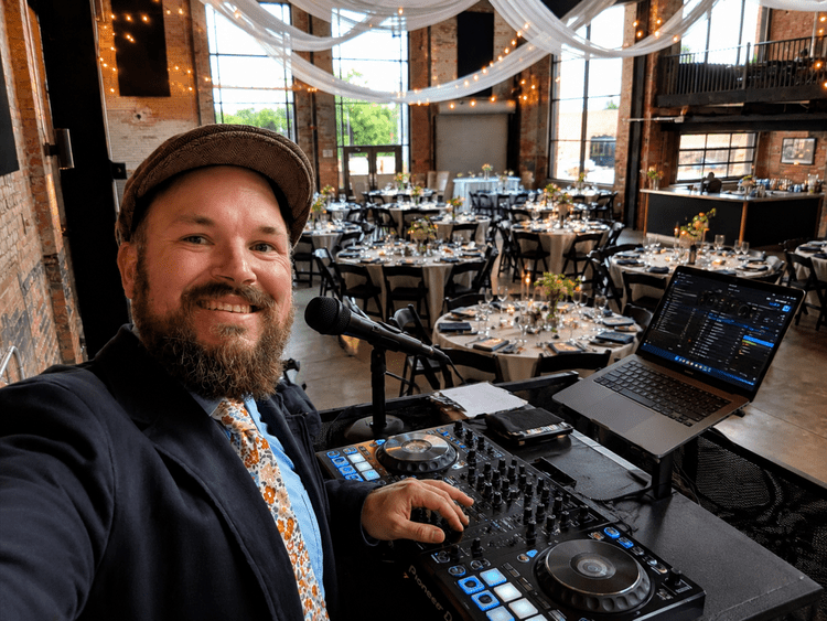 Wedding reception lighting at The Millbottom