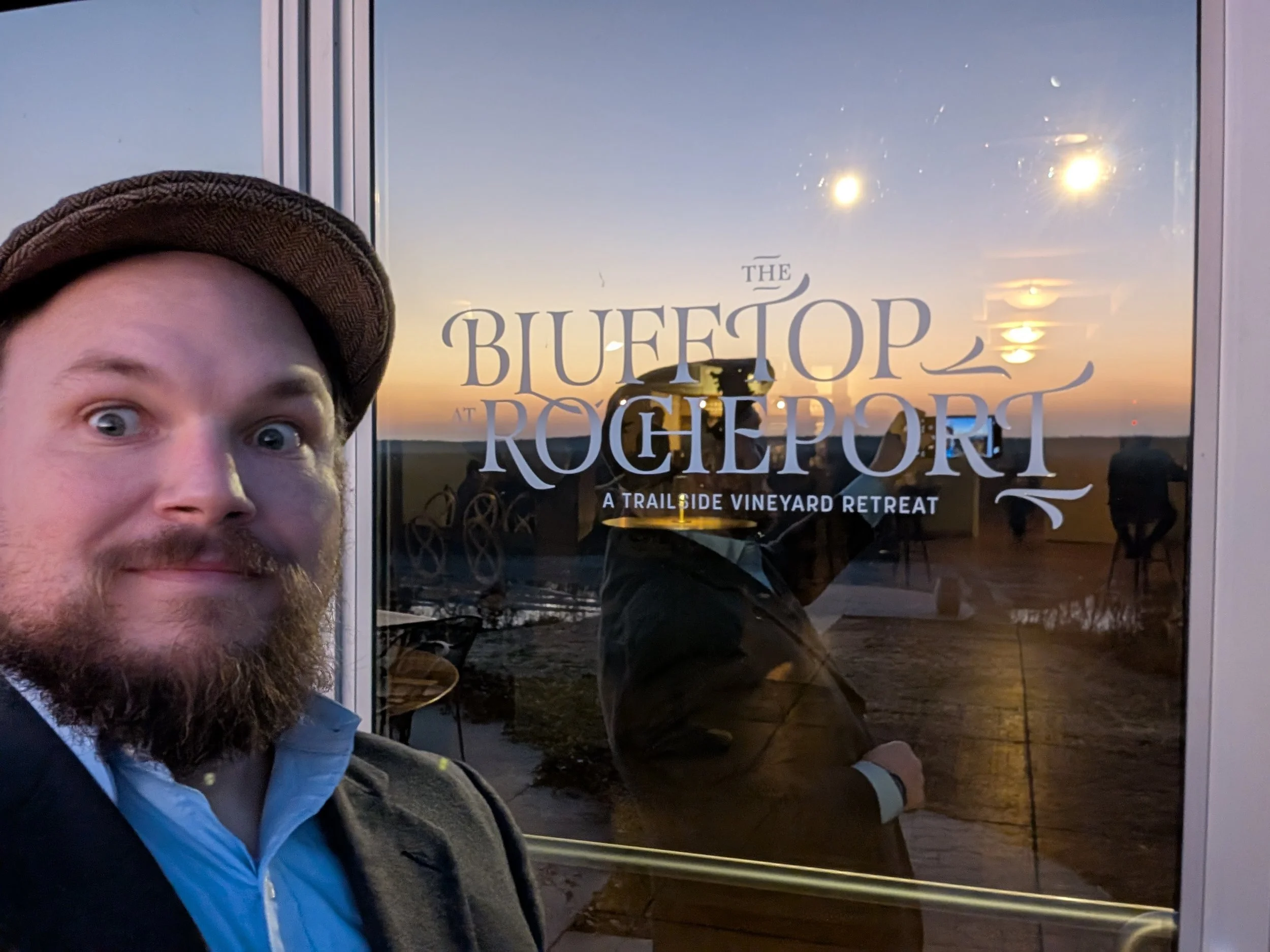 Jazzy Josh DJing and hosting a wedding reception at Blufftop Bistro in Rocheport MO