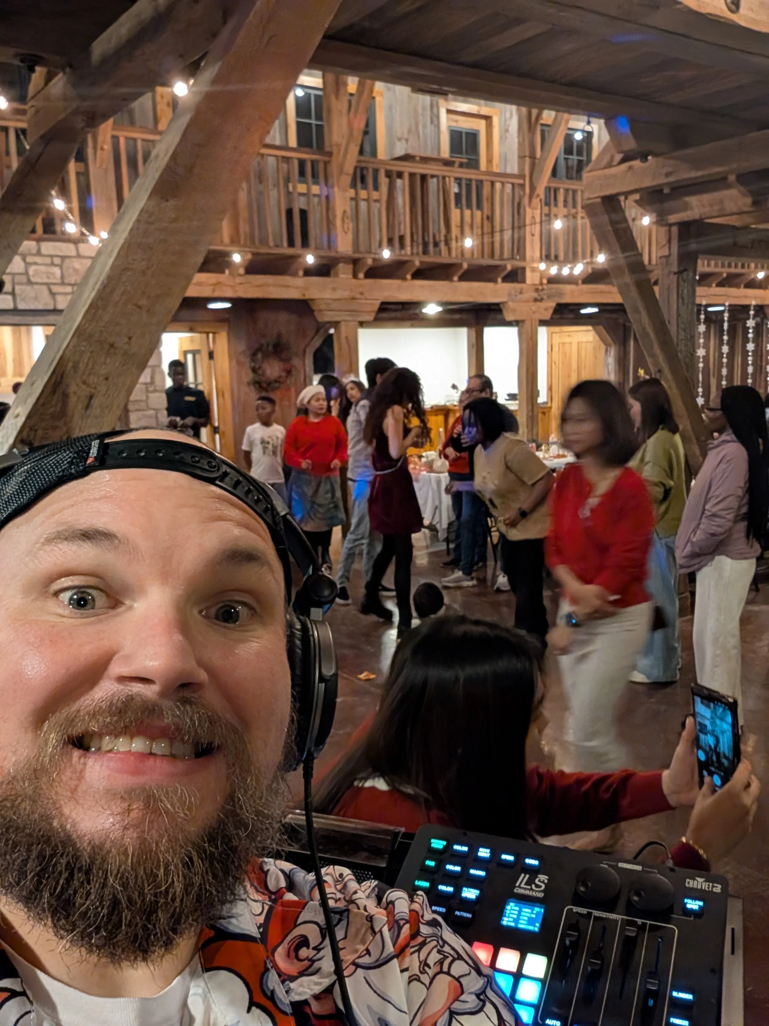 DJ Jazzy Josh hosting a Christmas party