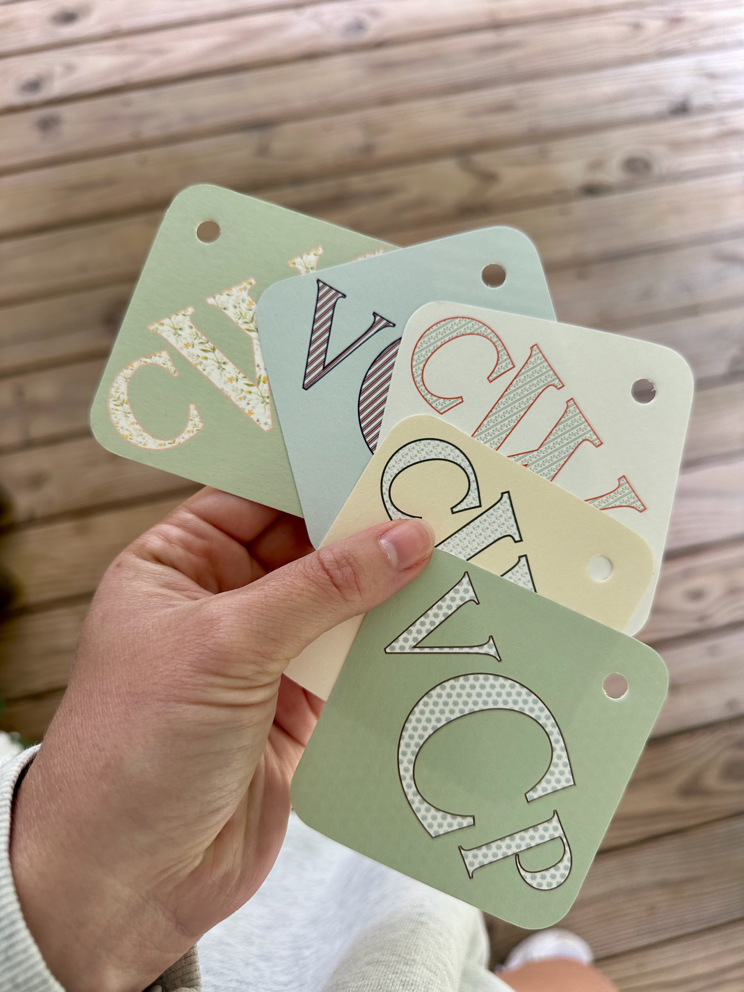 Initial Gift Tag