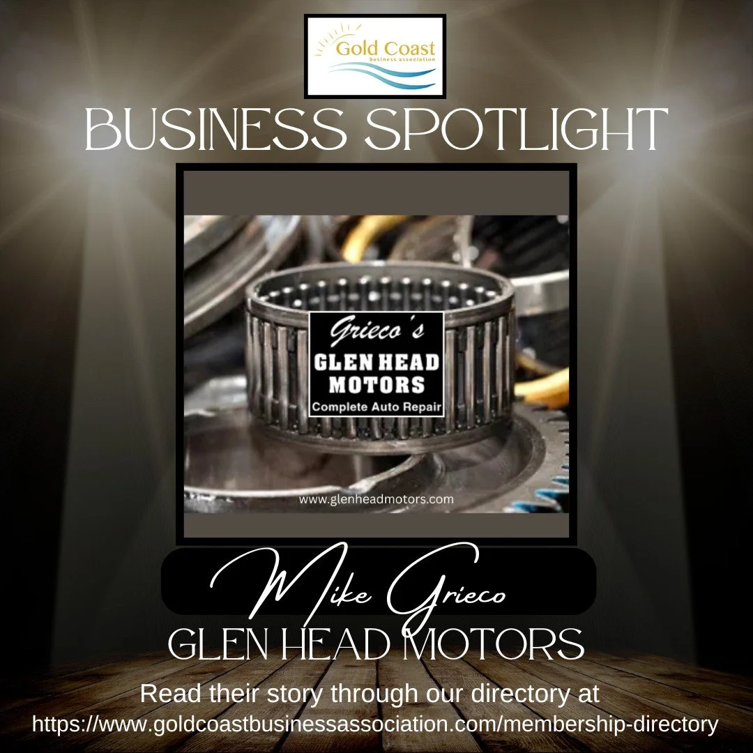 🚘 GCBA Business Spotlight: Glen Head Motors 🚘

For over 35 years, Mike Grieco and the team at Glen Head Motors have been keeping our community&rsquo;s cars running smoothly. Family-owned and operated, they&rsquo;re known for their expertise, honest