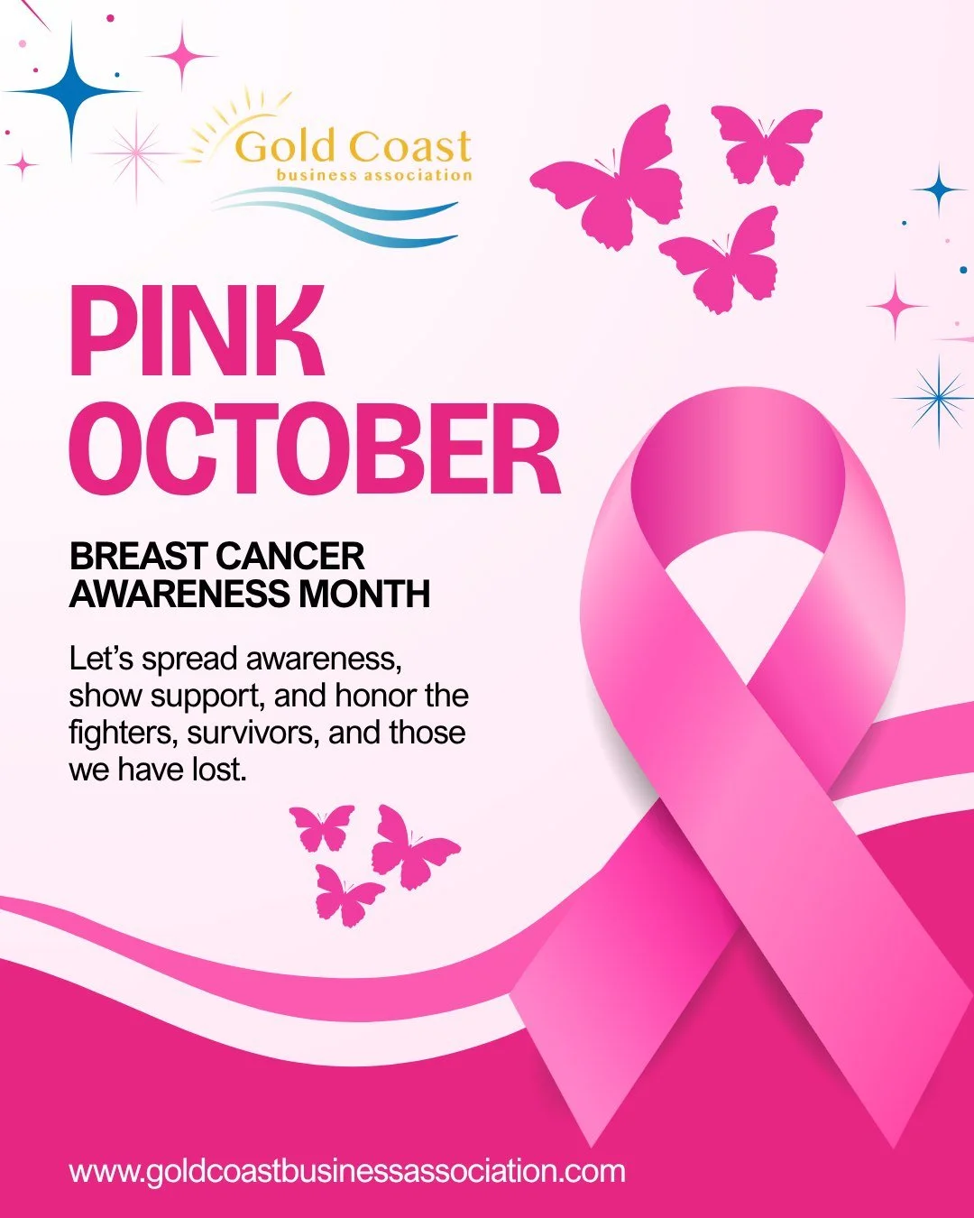 🎀 October is Breast Cancer Awareness Month 🎀

Let&rsquo;s come together as a community to spread awareness, show support, and honor the fighters, survivors, and the loved ones we have lost. 💗

Together, we can make a difference &mdash; through edu