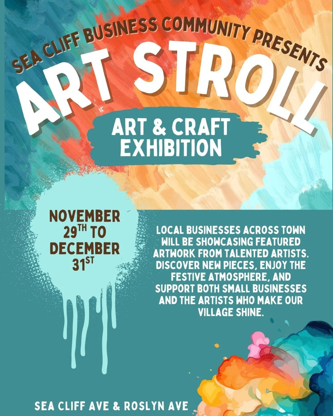 🎨 Kick Off Small Business Season with the Sea Cliff Art Stroll!
Mark your calendars! The Sea Cliff Business Community&mdash;a proud part of the Gold Coast Business Association&mdash;presents the annual Art Stroll: Art &amp; Craft Exhibition!

Beginn