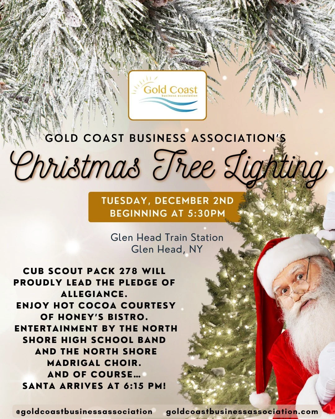 🎄🎅 Get Ready, Gold Coast! Our Holiday Season Kicks Off Next Week!
Can you believe December is next week? That means it&rsquo;s almost time for one of our sweetest community traditions &mdash; the Gold Coast Holiday Tree Lighting!

Join the Gold Coa