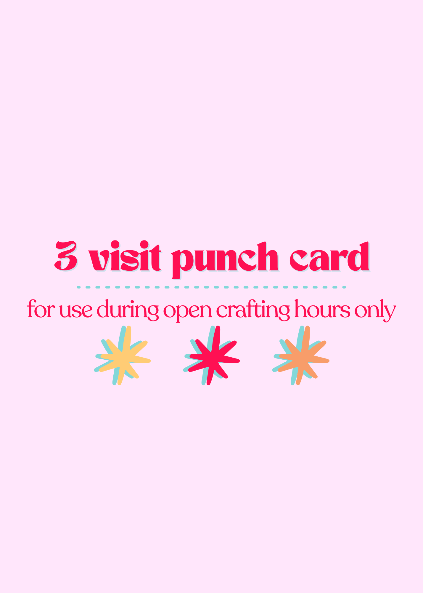 Studio Punch Card - 3 Drop In Visits
