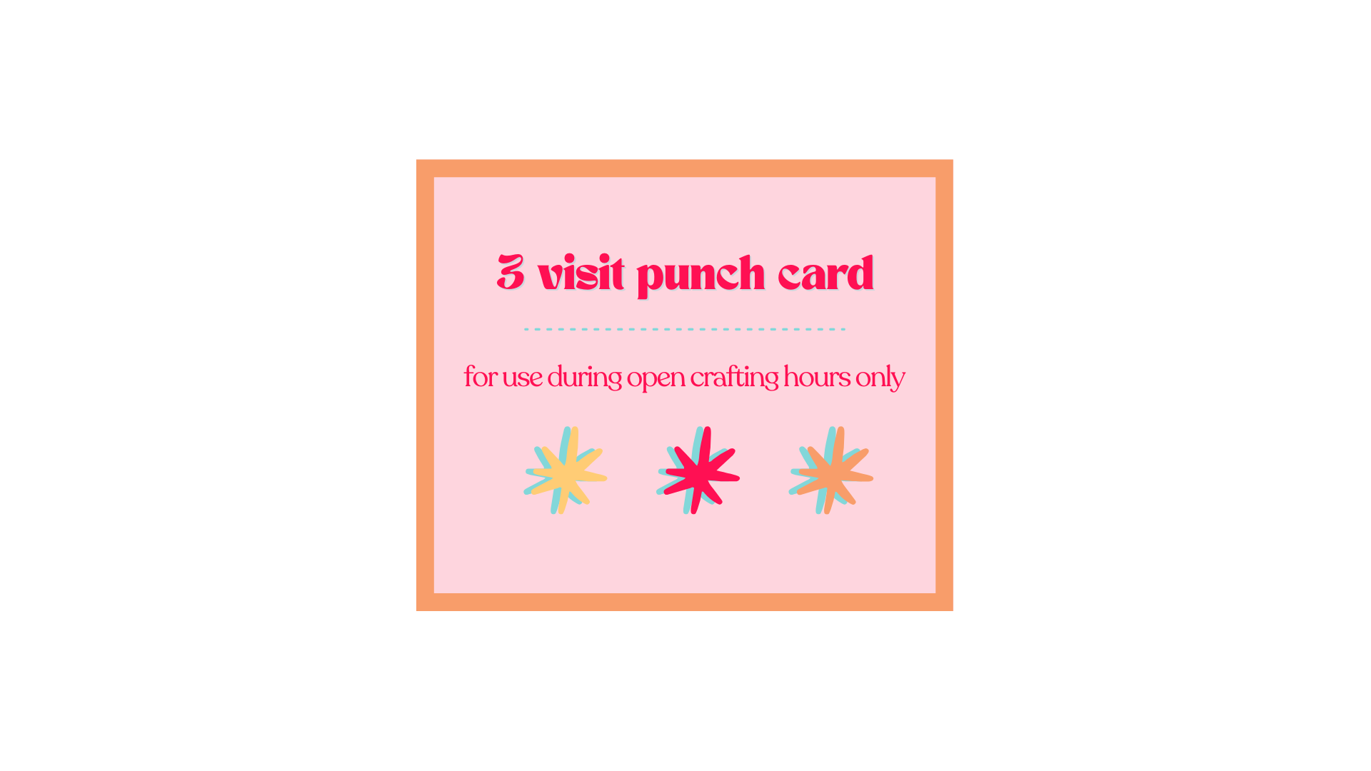 Studio Punch Card - 3 Drop In Visits