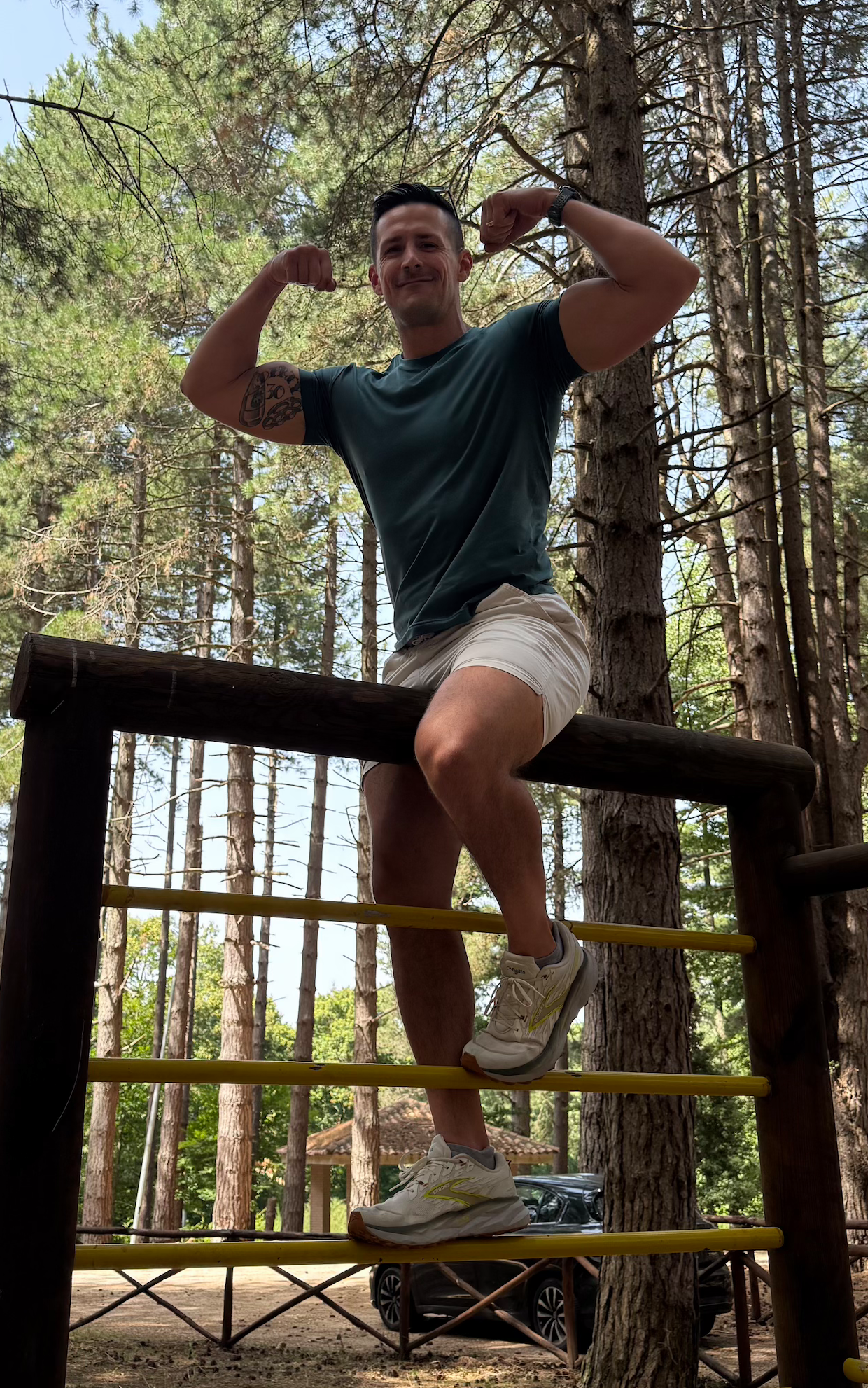 Nick Mosakowski after race in Italy