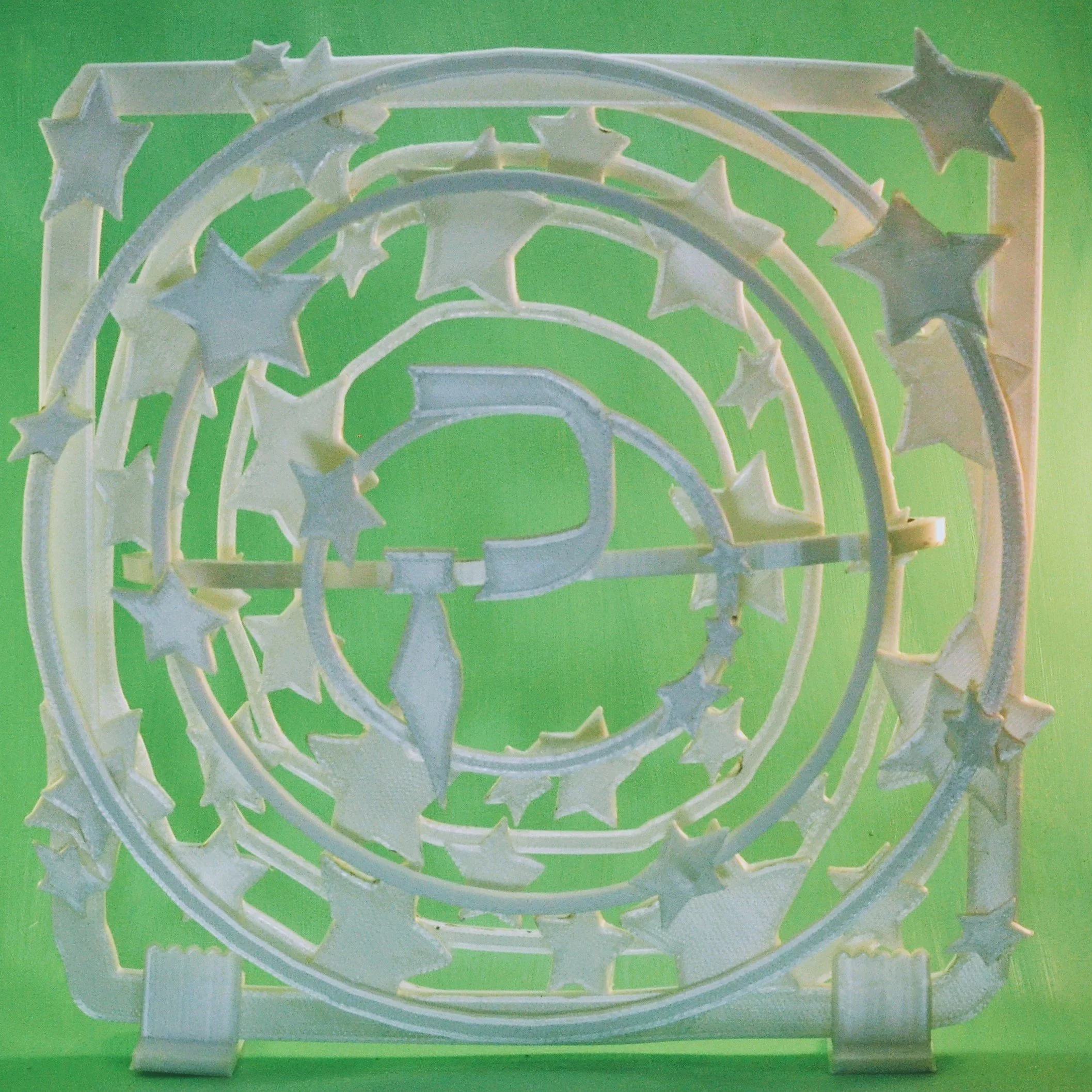 The Shape of Yesterday and Tomorrow | White 3D Sculptural Art