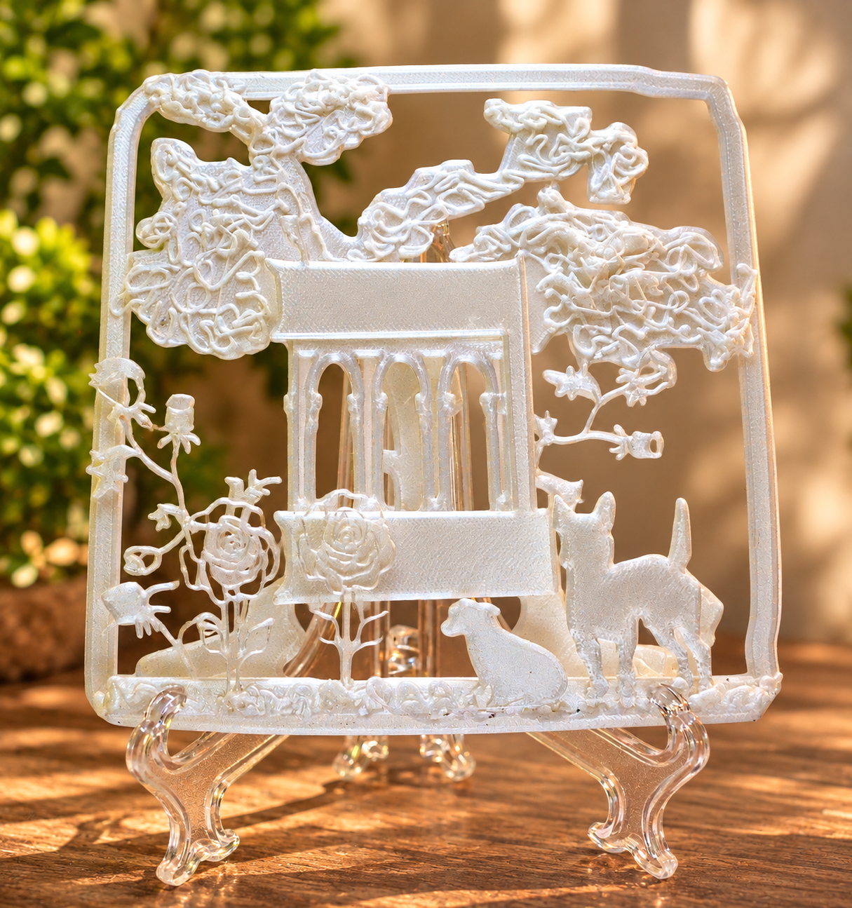 The Architecture of Belonging | White 3D Sculptural Art