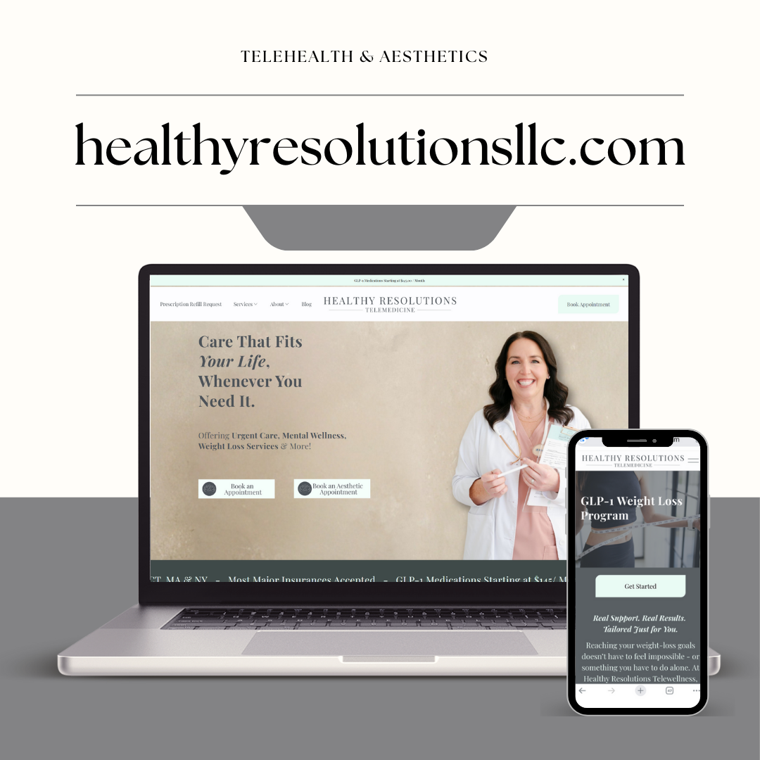 telehealth aesthetics wellness healthcare website
