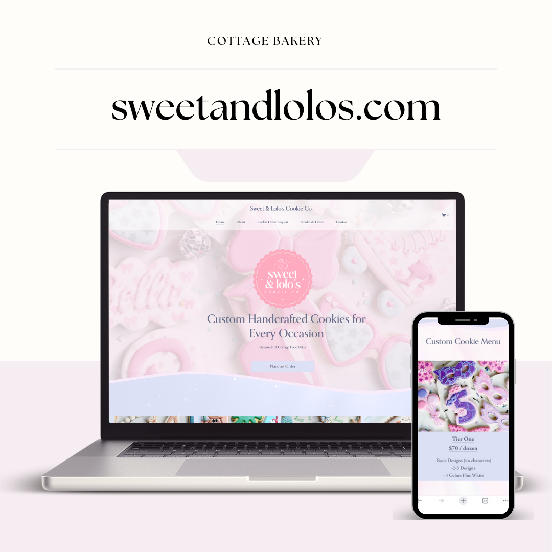 cottage bakery custom cookies website south windsor ct