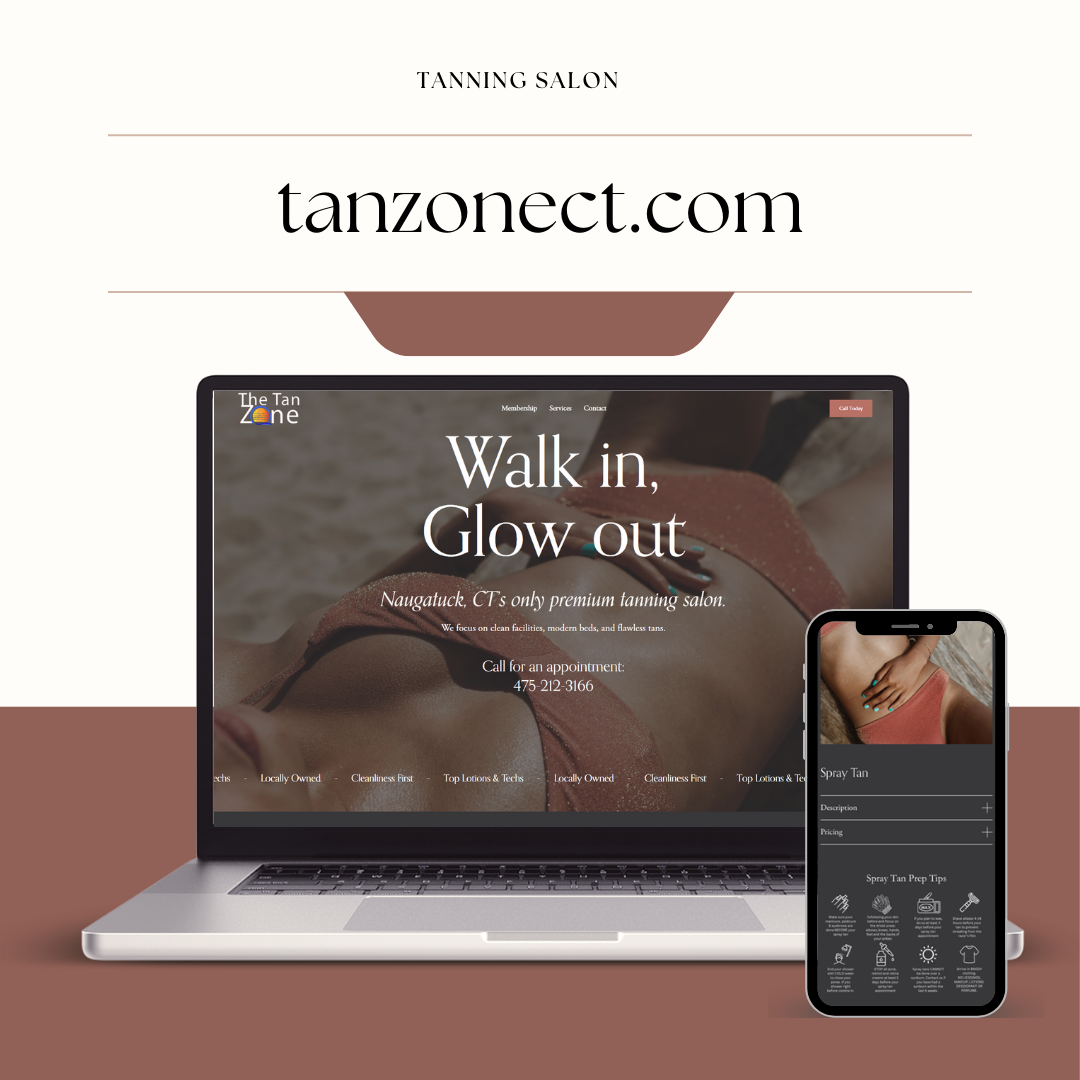 tanning salon website