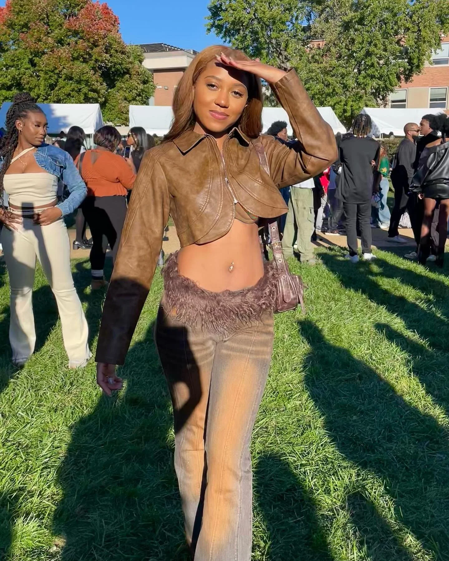 Client Cam 📸: Hey Micky!  you so fine you so fine you blow my mind 🤯😍🔥🔥 @mickybradyy 

We got our client Micky killing it at Howard Homecoming in a Monochromatic Brown look ! 

You could be next ! 👀  Book now to get styled for your next event ✨