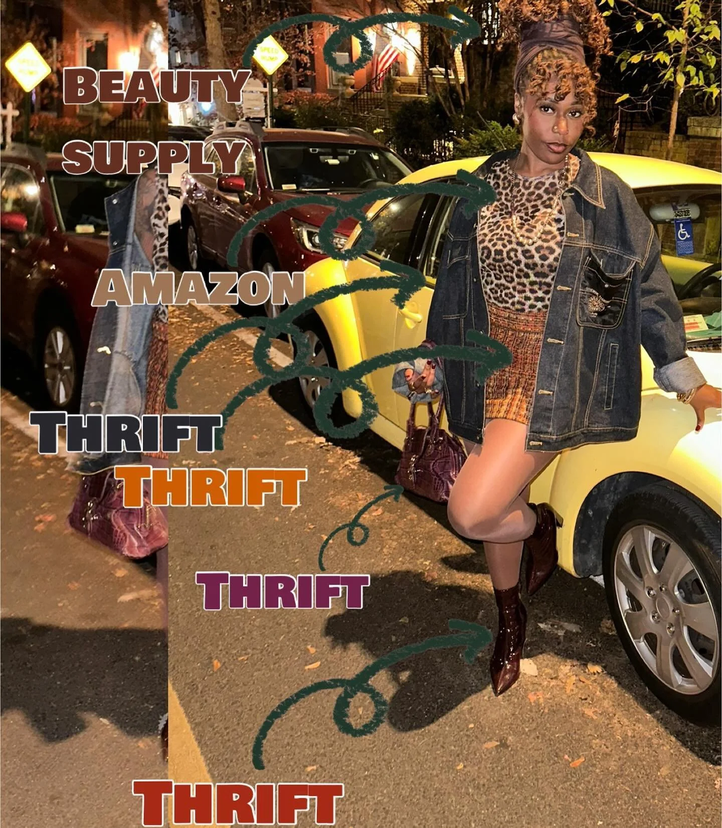 One mans trash 🗑️ is another mans treasure 💎

Who said you had to spend thousands of $'s just to be fly 🔥&mdash; Here's Stylist Korah rocking a thrifted outfit from head to toe ! 

There are so many unique pieces waiting for you at your local thri