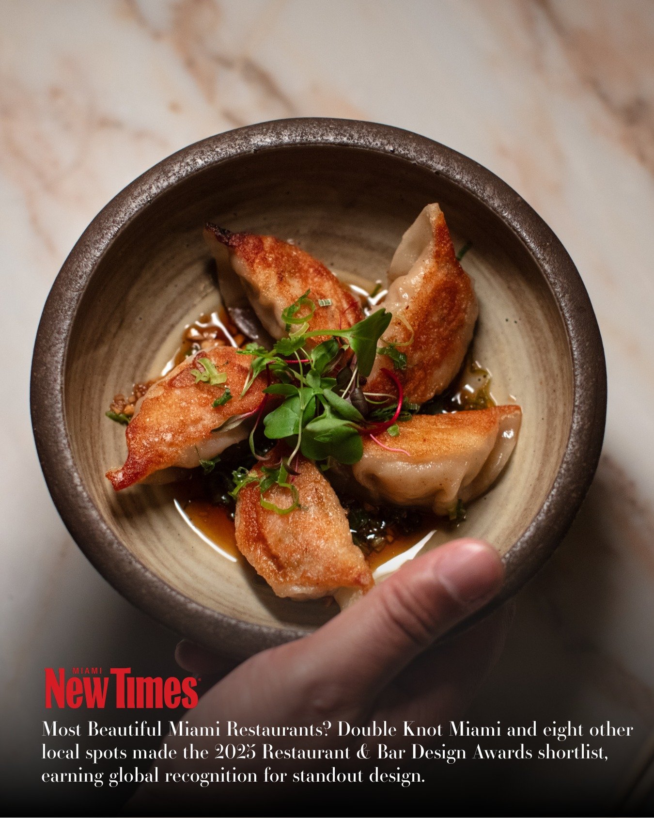 ✨ Beauty meets flavor in Wynwood. ✨
We&rsquo;re proud to share that Double Knot Miami has been named one of the Most Beautiful Restaurants in Miami by Miami New Times.

Designed by Rohe Creative, our izakaya pairs sushi, skewers, and cocktails with a