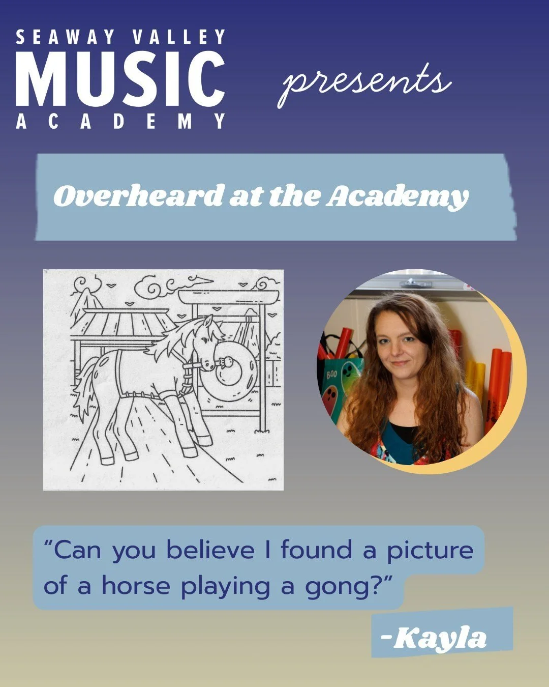 Y'know what, Kayla? We really can't believe it. Well done 🐴
.
.
.
Our Kinder Music Exploration program is currently exploring the globe! In September, they travelled to Australia by way of exploring the country's most notable instruments and its mus