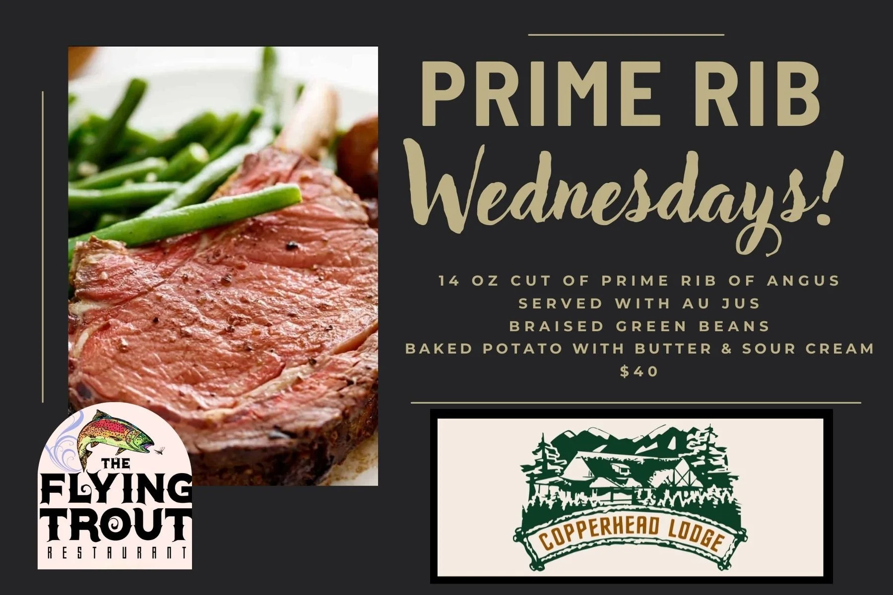 Prime Rib Wednesdays!