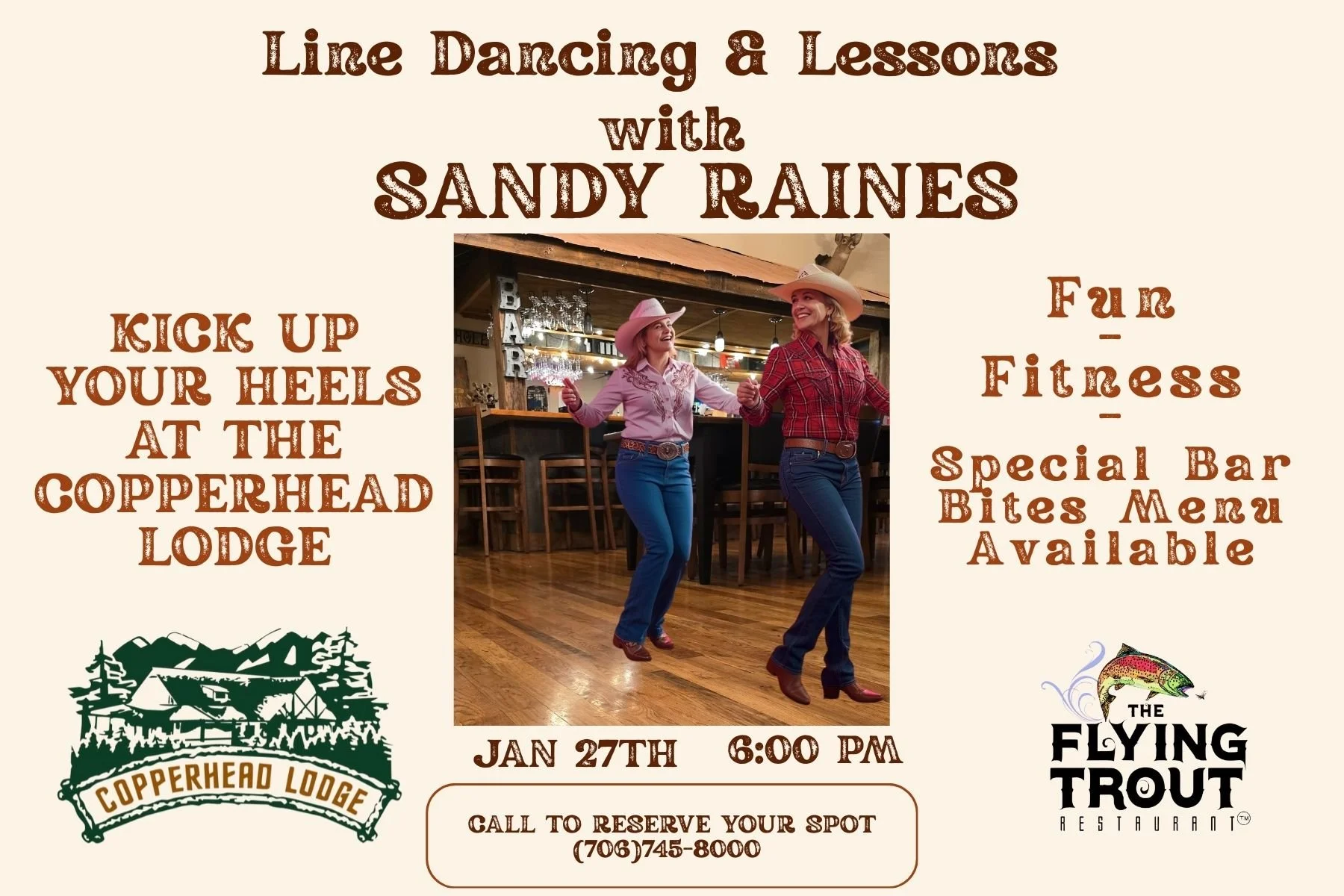 Line Dancing at The Lodge