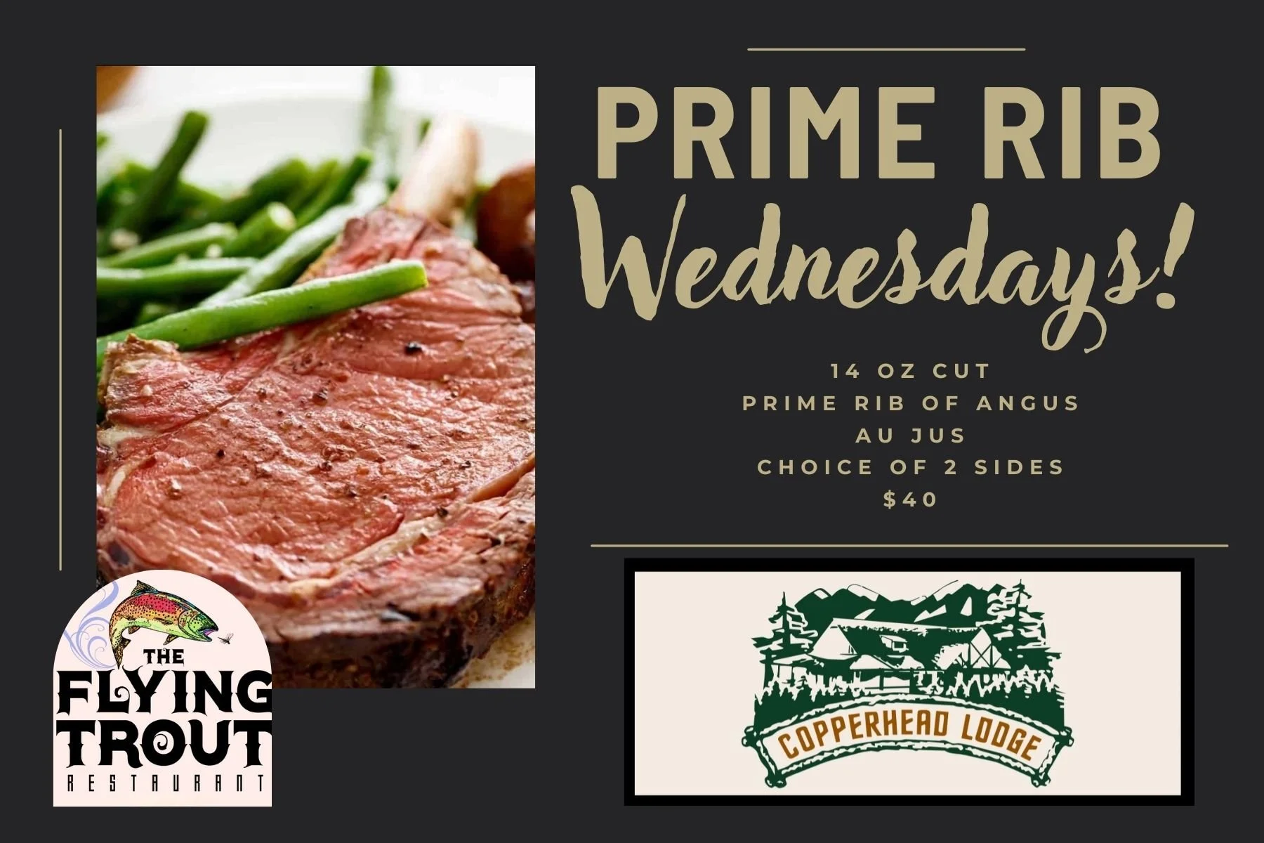 Prime Rib Wednesdays!