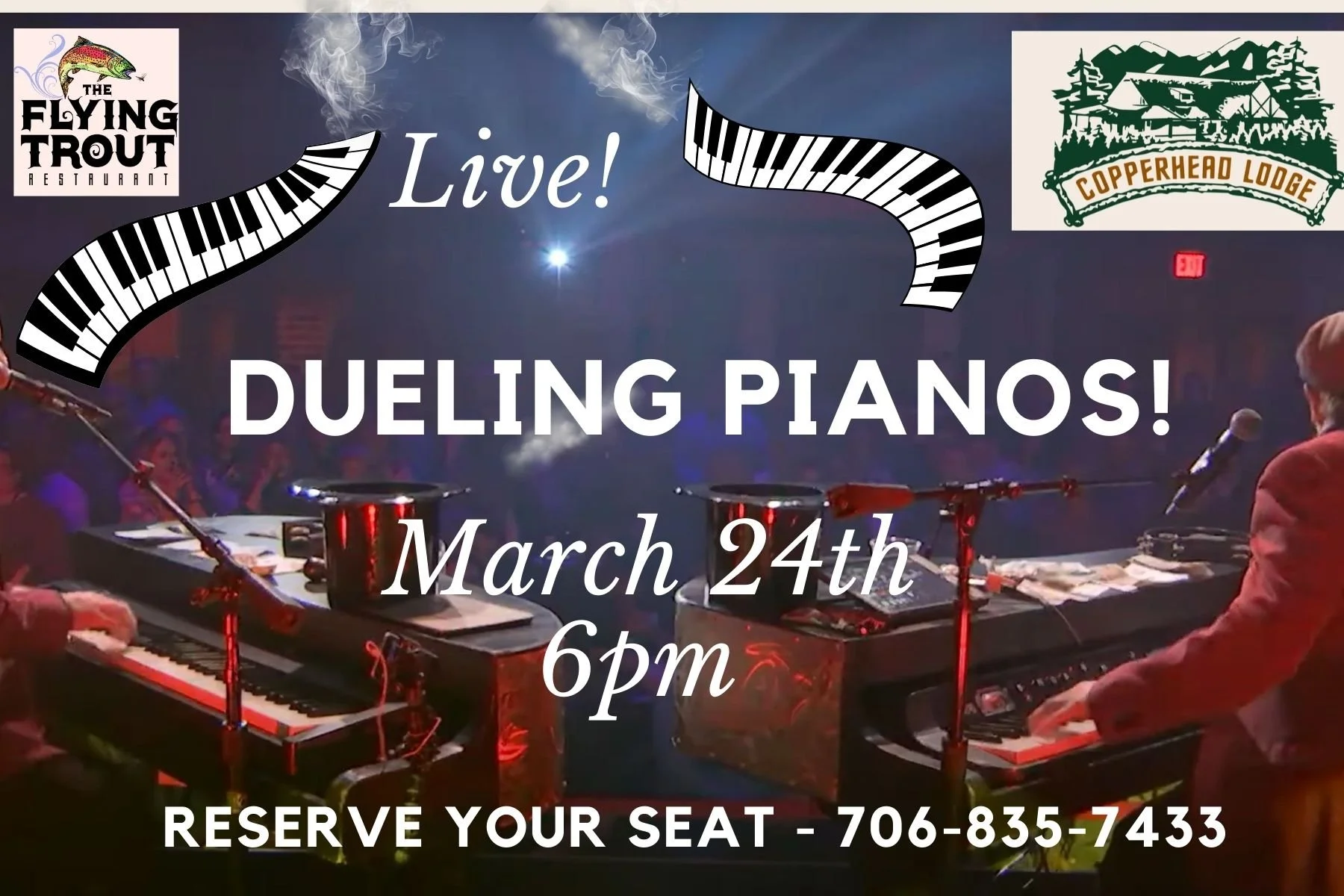 Dueling Pianos!  The 3rd Tuesday Every Month