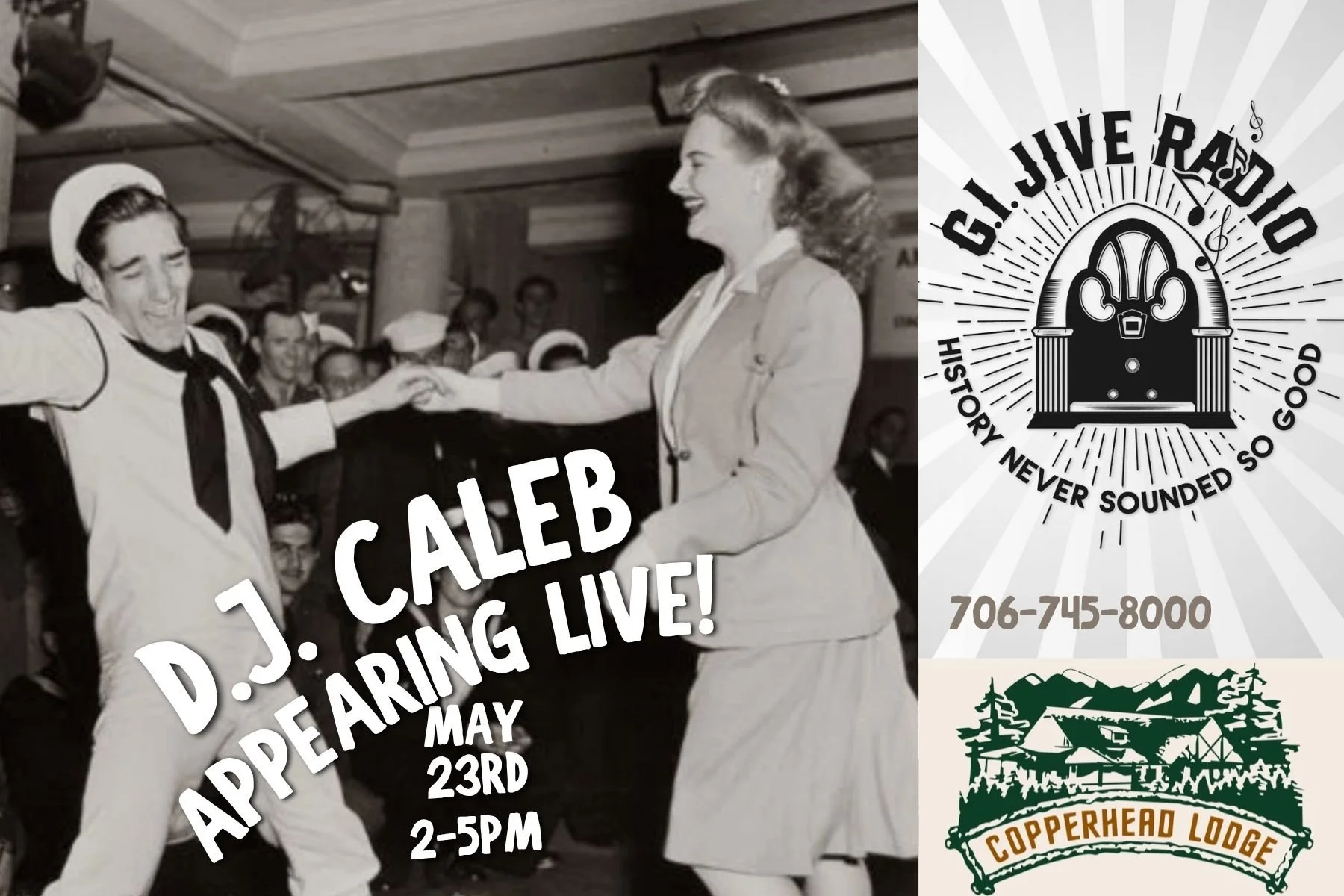 Caleb Schneider brings G.I. Jive Radio Live to The Lodge