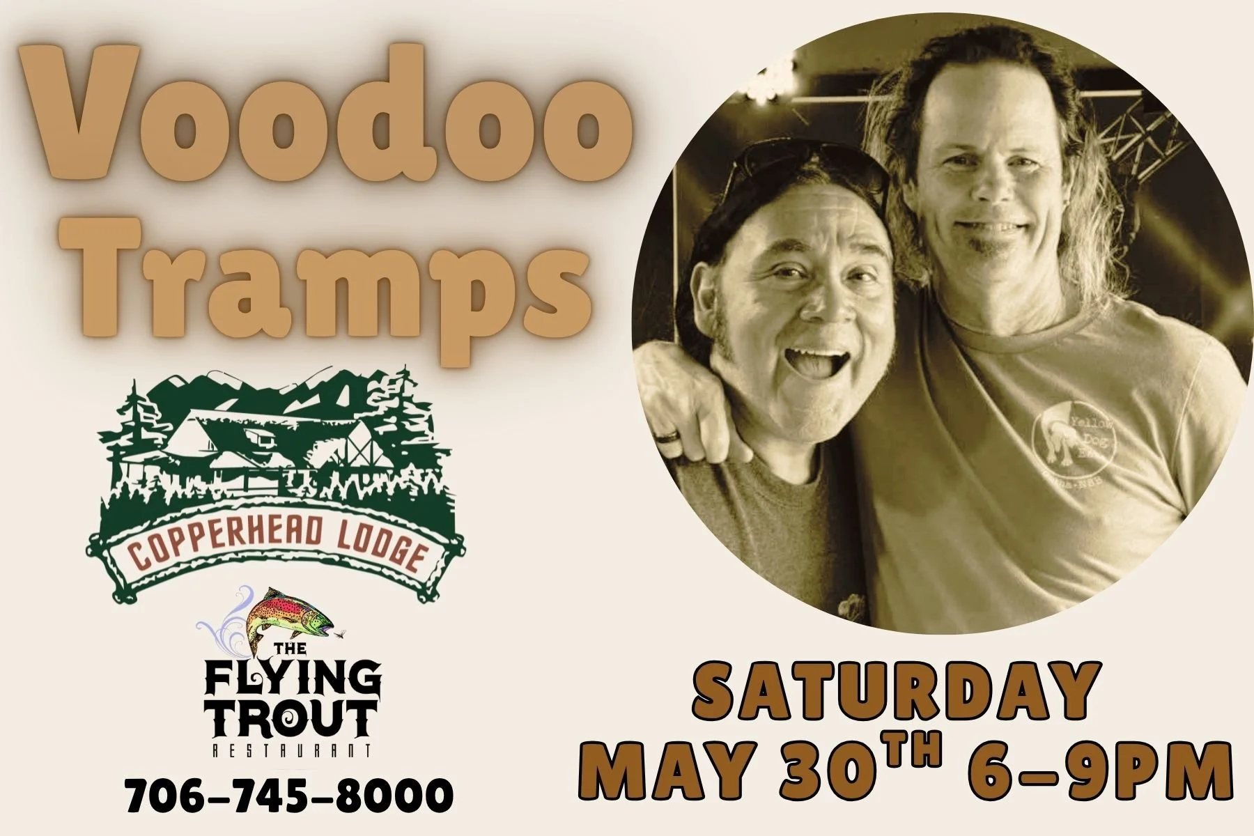 VooDoo Tramps on the Back Deck!