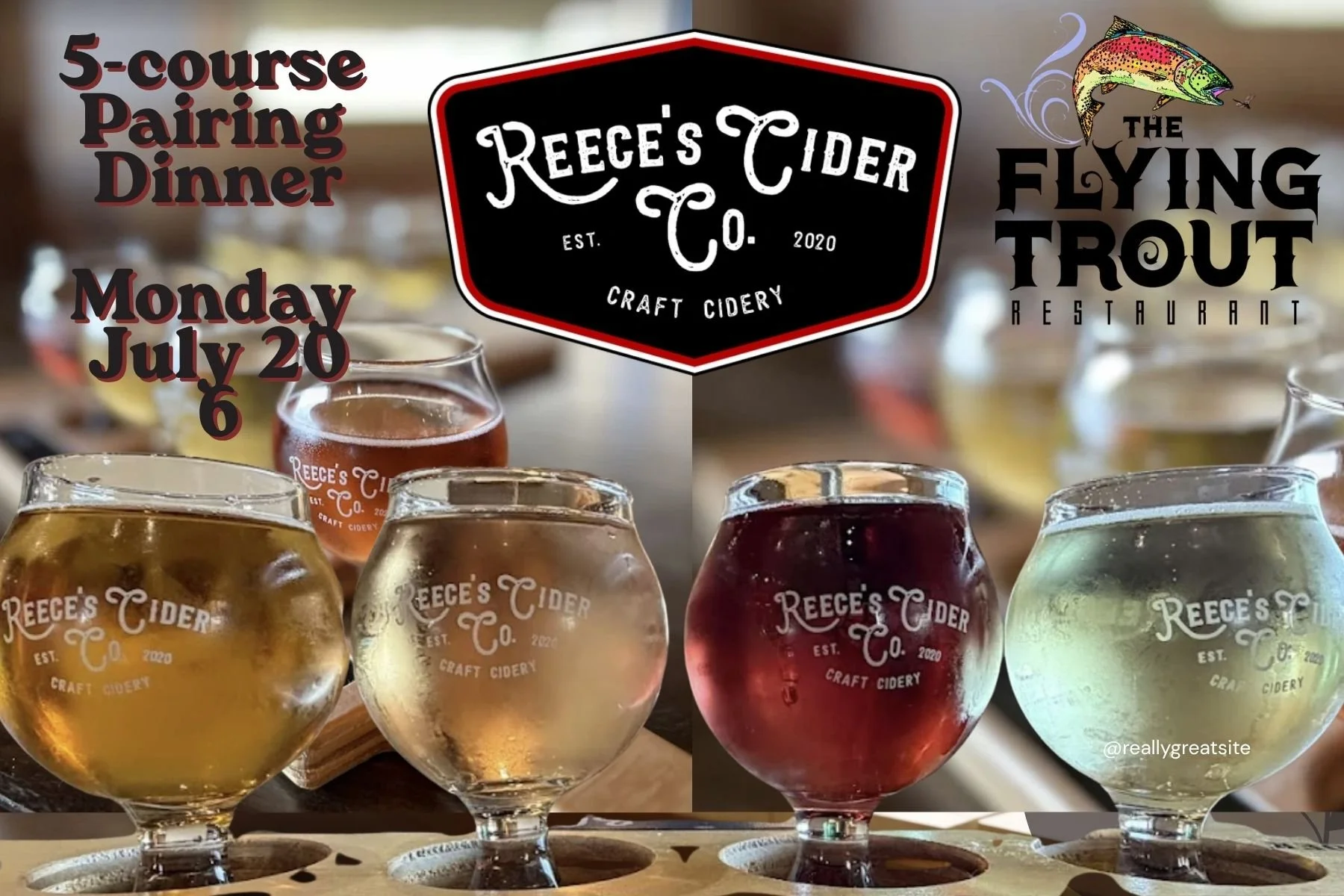 Reece's Cider Dinner at The Lodge