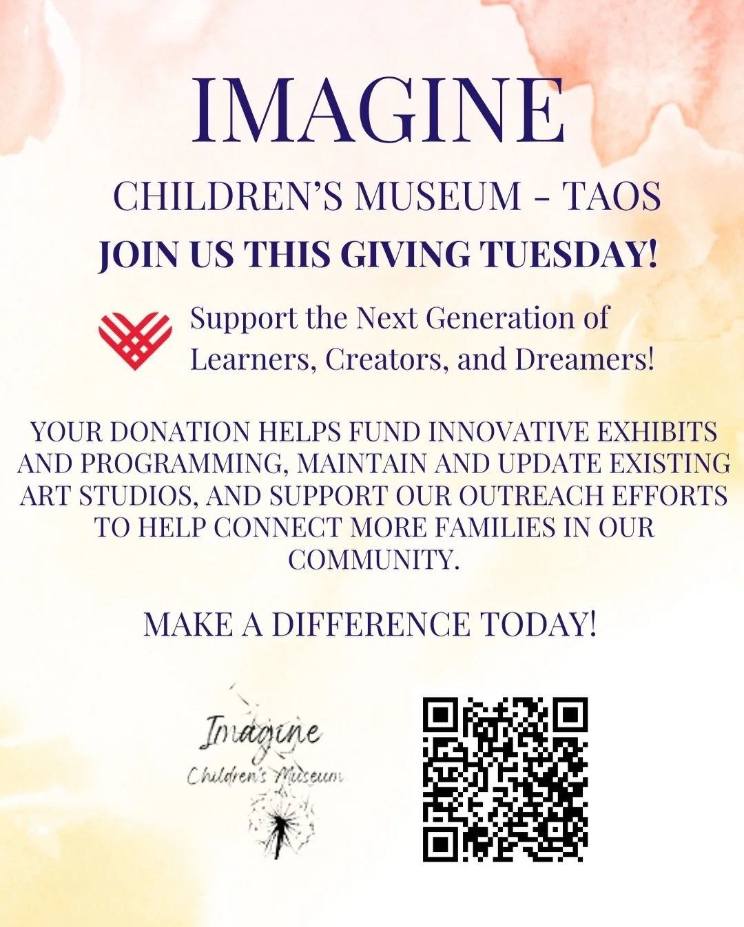 Happy #GivingTuesday ! 

Every contribution helps sustain free admission and access to our exhibits, programs, and materials, allowing #children of ALL ages to unlock their #potential and #create lasting memories in a space designed just for them.

#