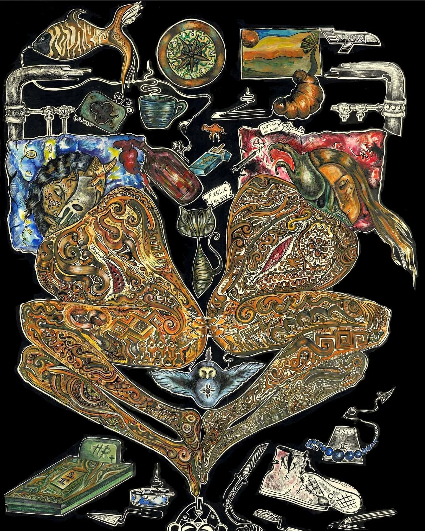 Tree _ Ink Gouache On Paper_ 26 x 38 inch.jpg