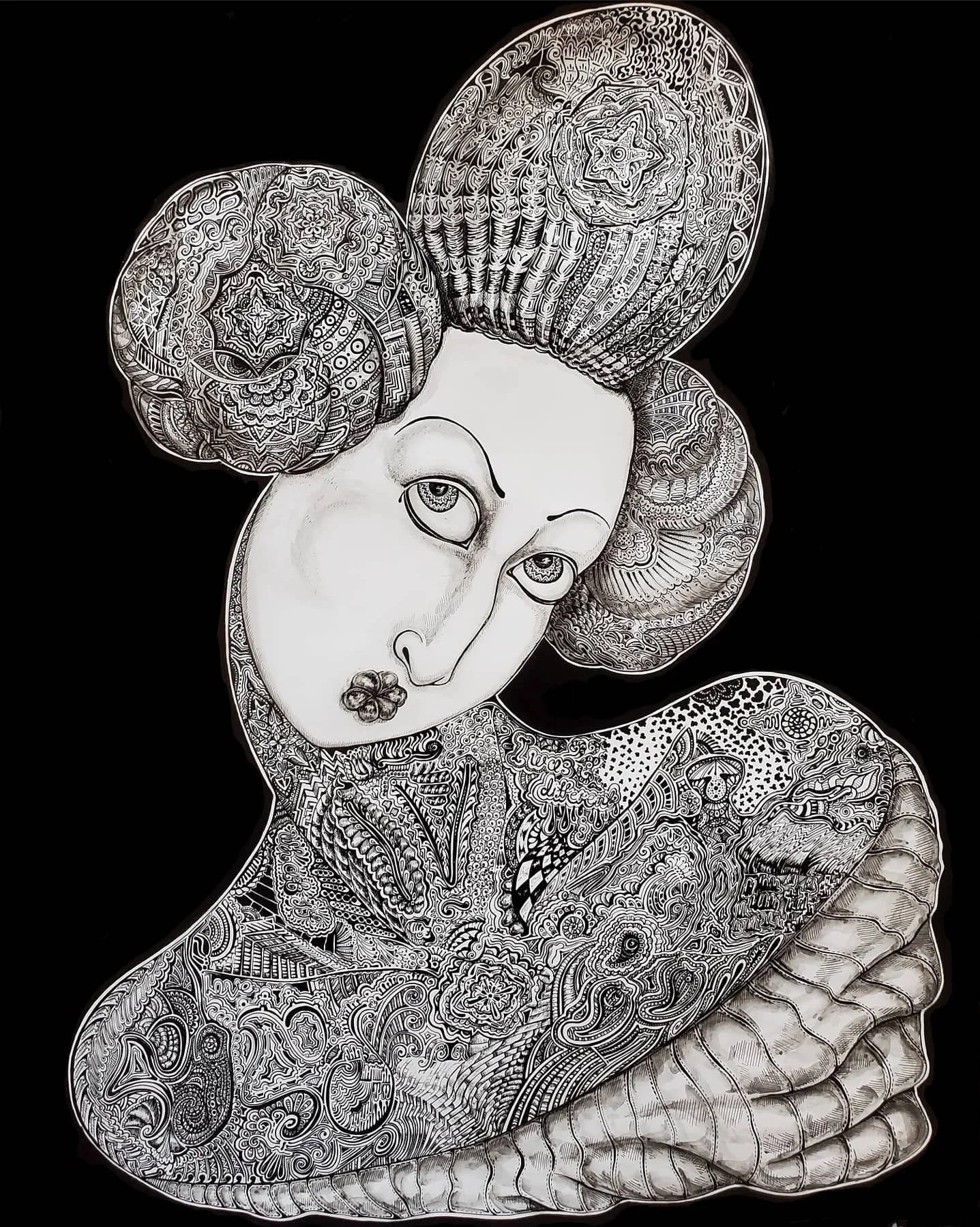 Smile _ Ink On Paper_22 x 28 inch.jpg