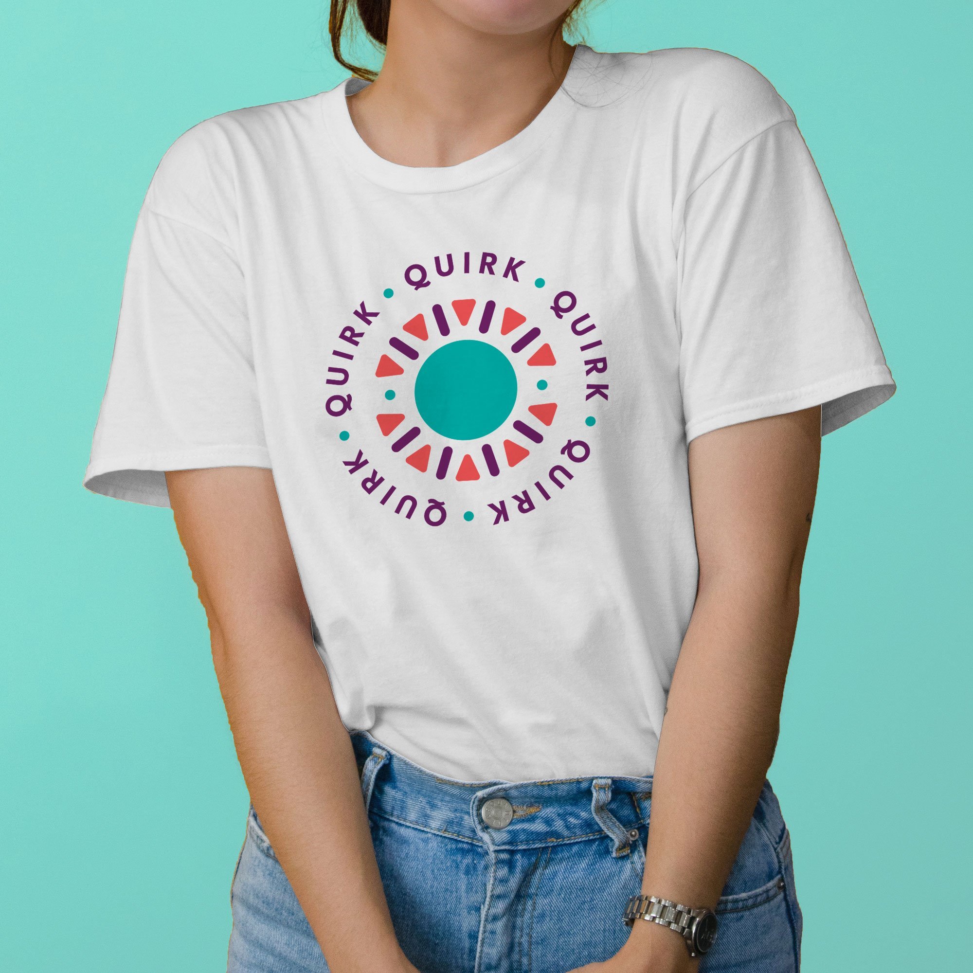Augusta yoga studio custom logo design on a t-shirt