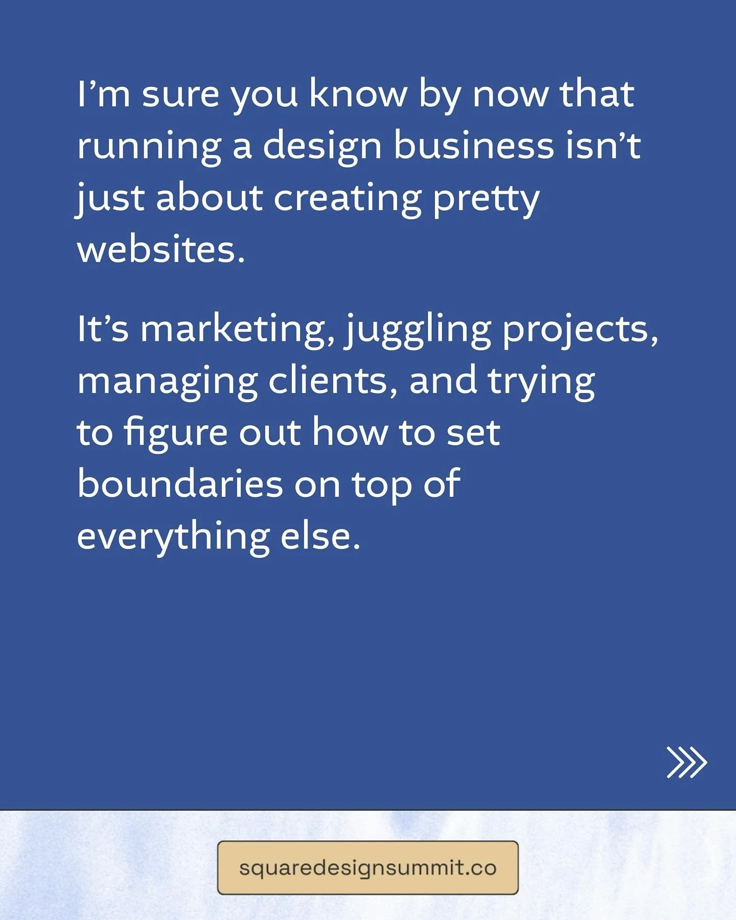 I&rsquo;m sure you know by now that running a design business isn&rsquo;t just about creating pretty websites. It&rsquo;s marketing, juggling projects, managing clients, and trying to figure out how to set boundaries on top of everything else.

That&