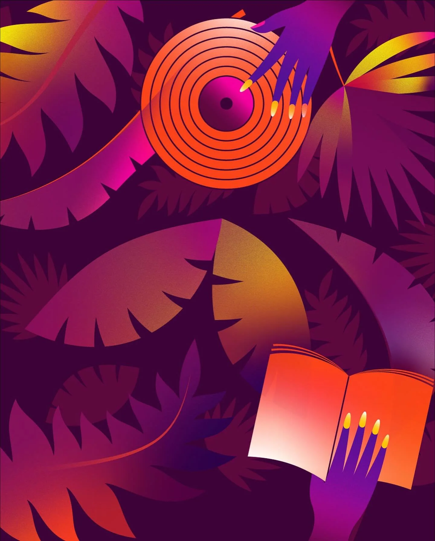 Thank you so much to @caity.burke of @adobe&rsquo;s @meetcreatively for bringing me onboard to design these fun graphics and materials for their Golden Hour event, which happened last night after #AdobeMAX in LA!

Caity wanted the design to feel crea