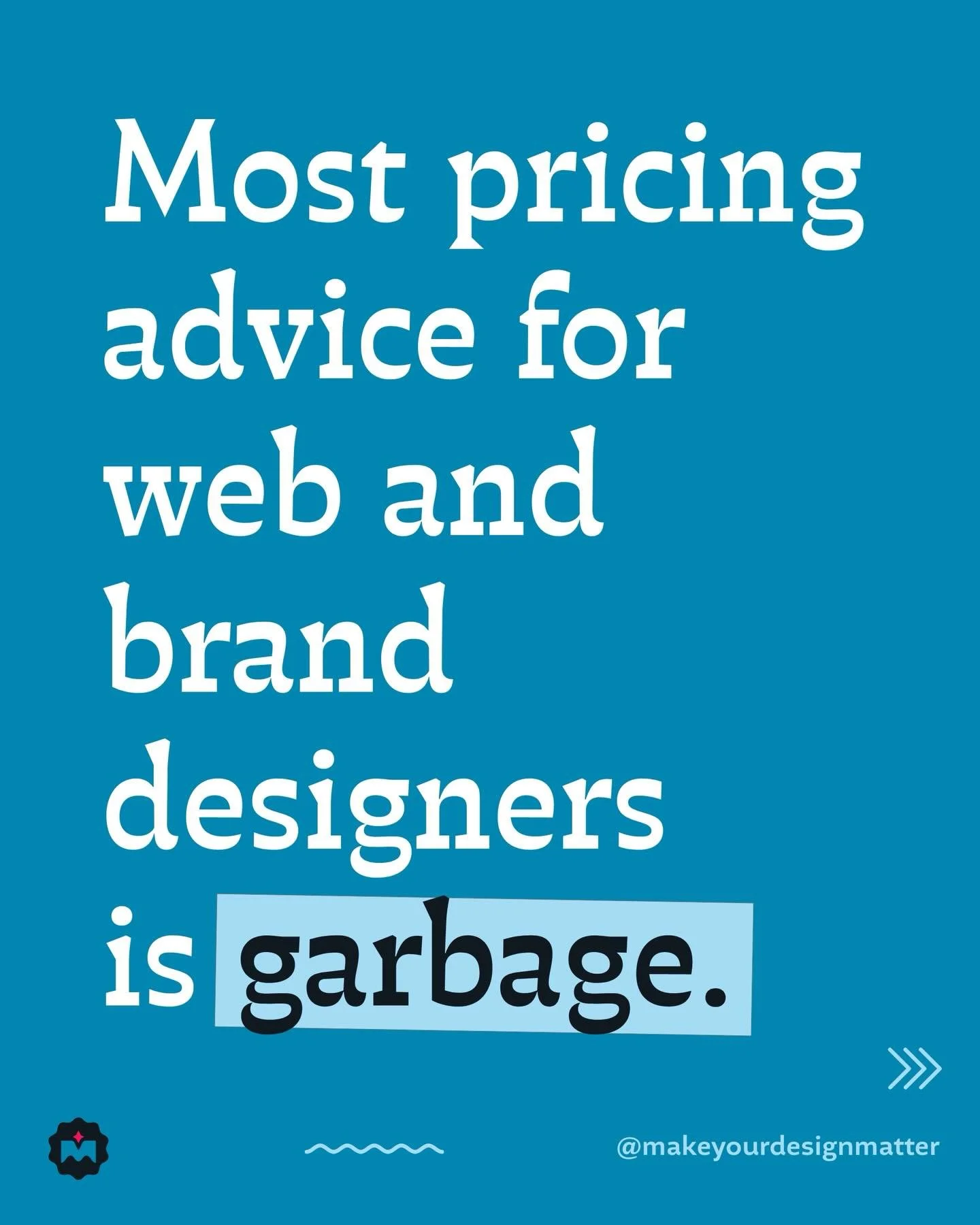 Most pricing advice for web and brand designers is garbage. 🗑️😳

The thing is, pricing is very individual. How you price your design services depends on so many factors that it&rsquo;s impossible for anyone else to tell you exactly what to charge.
