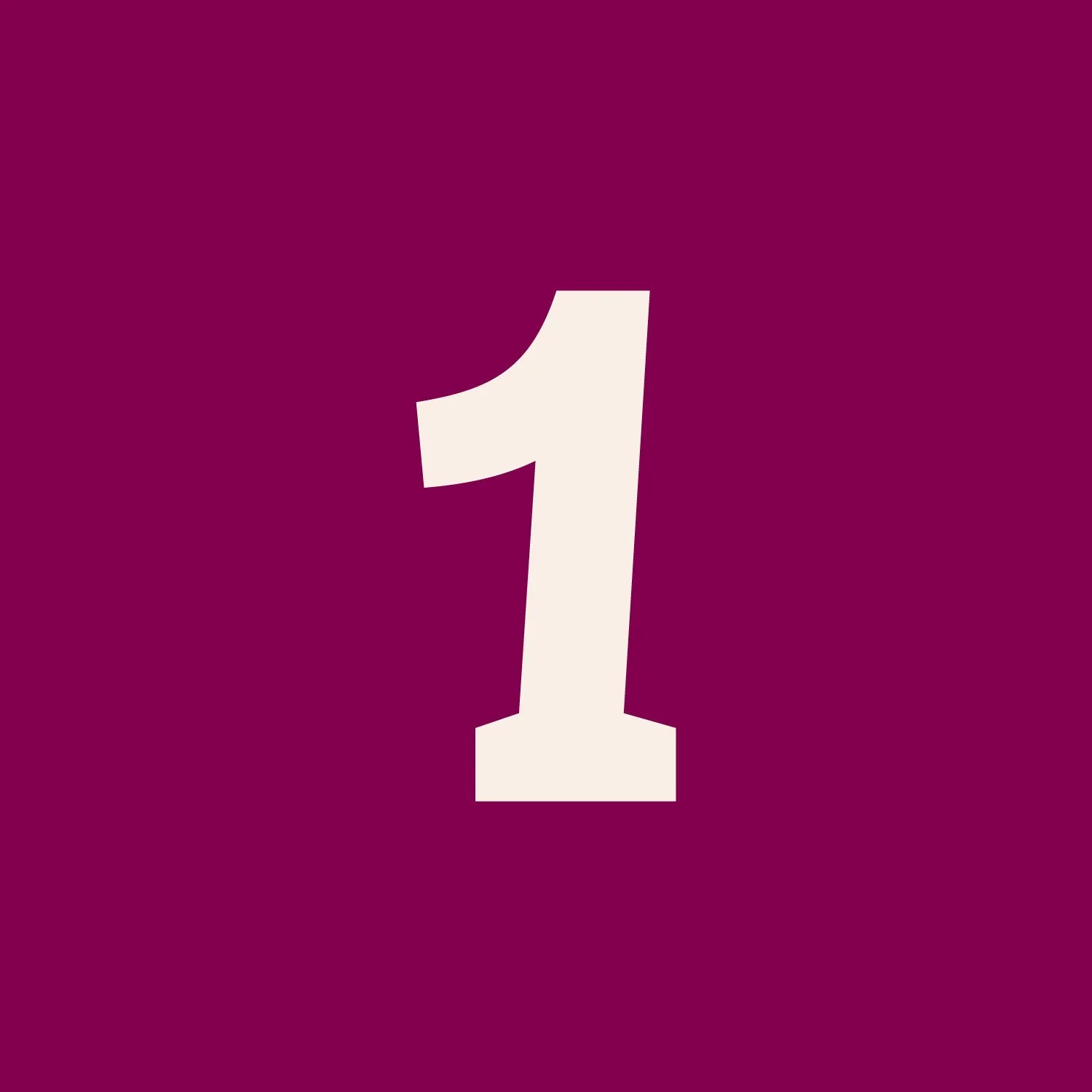 Number 1