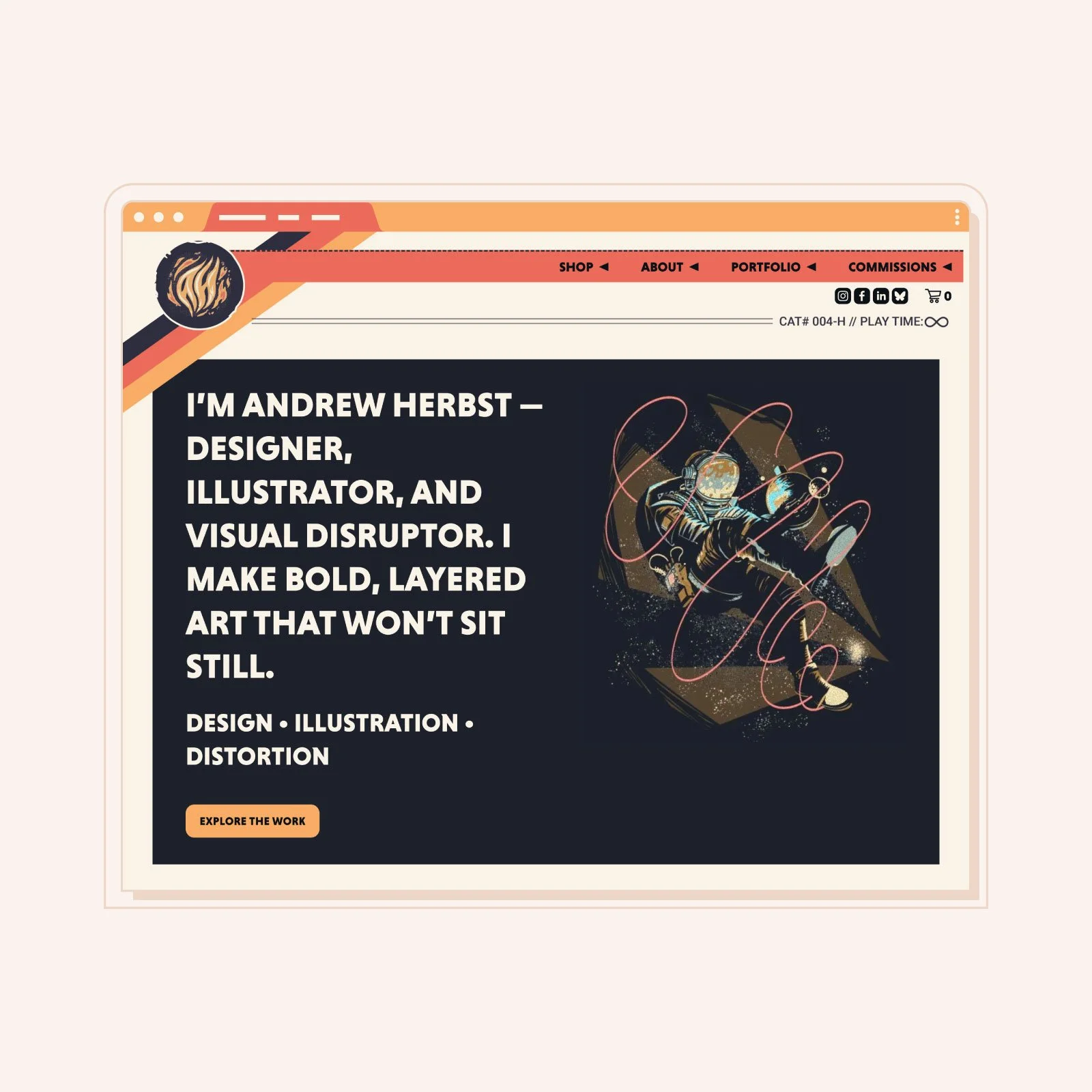 Andrew Herbst Art | Squarespace development for an Asheville-based artist and illustrator.