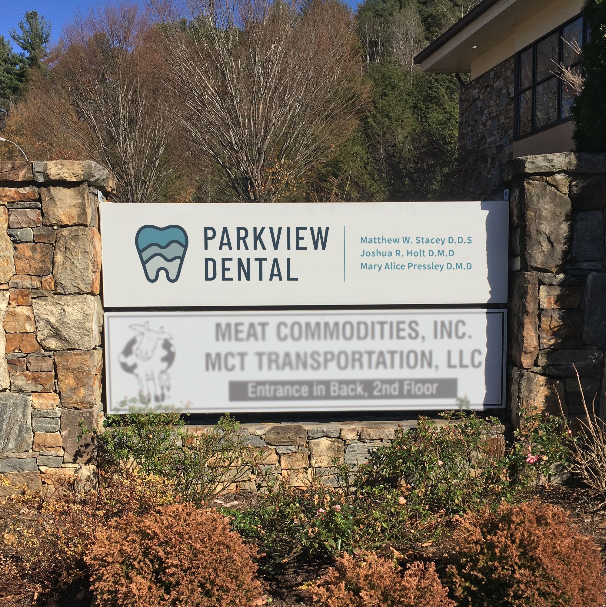 Parkview Dental practice signage design