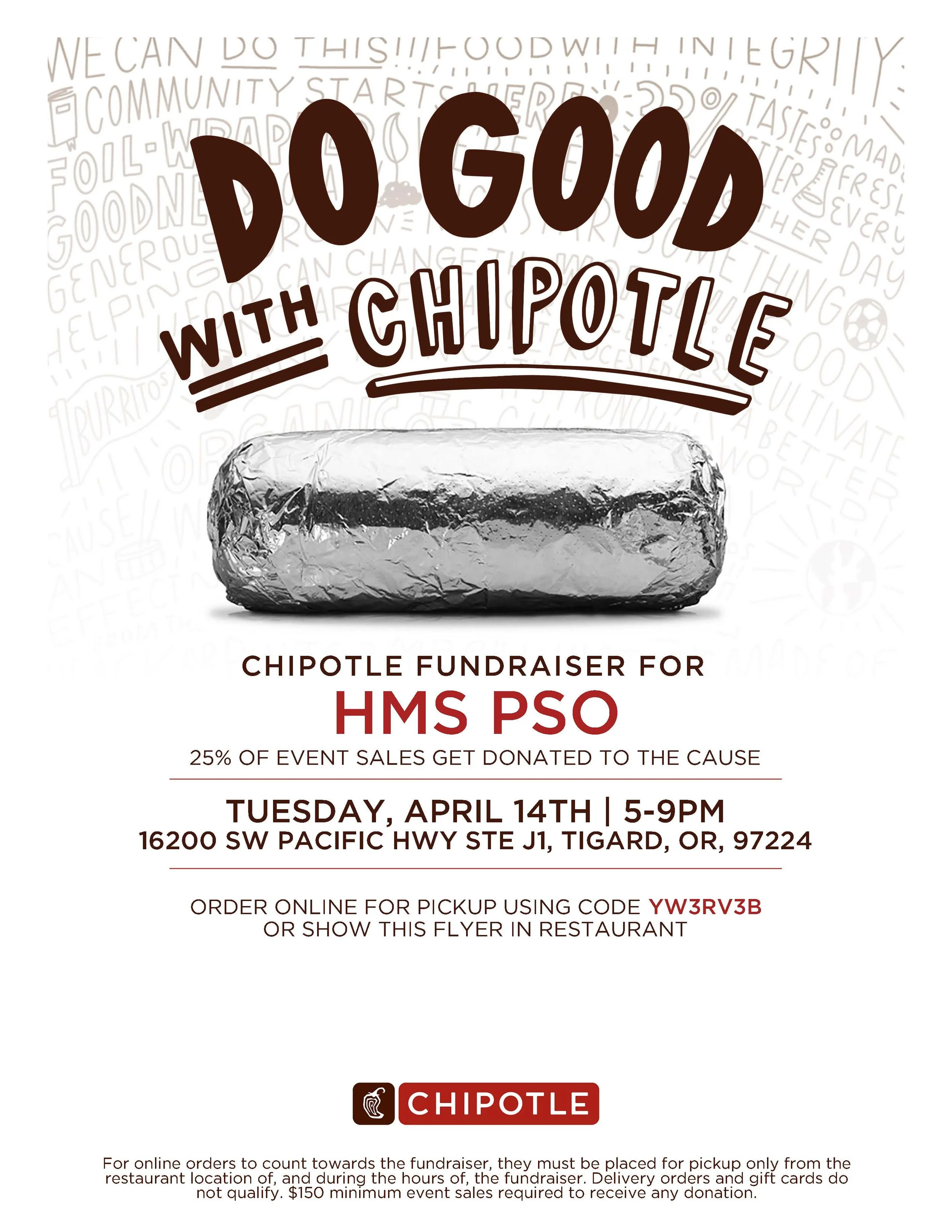 Chipotle Restaurant Night (Tigard)