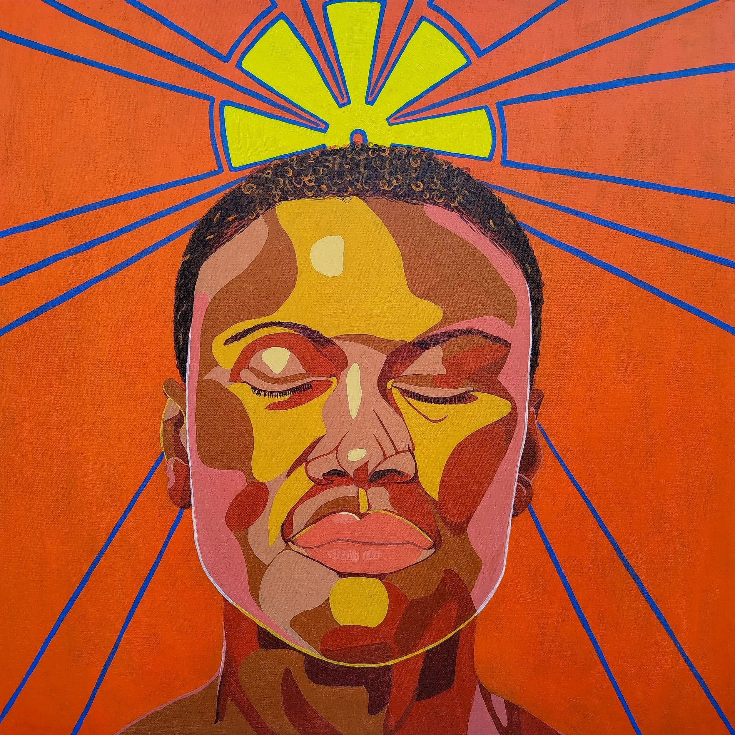 Musa, 2024 / Acrília sobre tela 50cm x 50cm