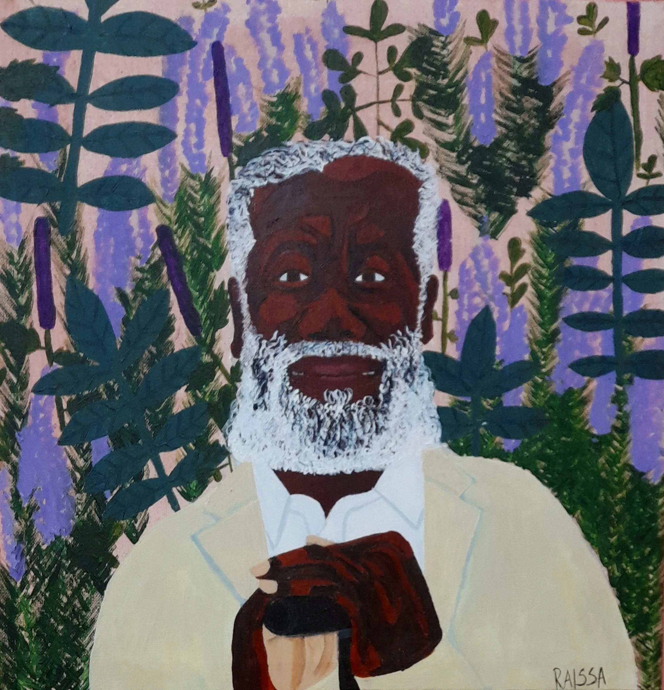 Pai João, 2023 / Acrílica sobre tela 40cm x 40cm