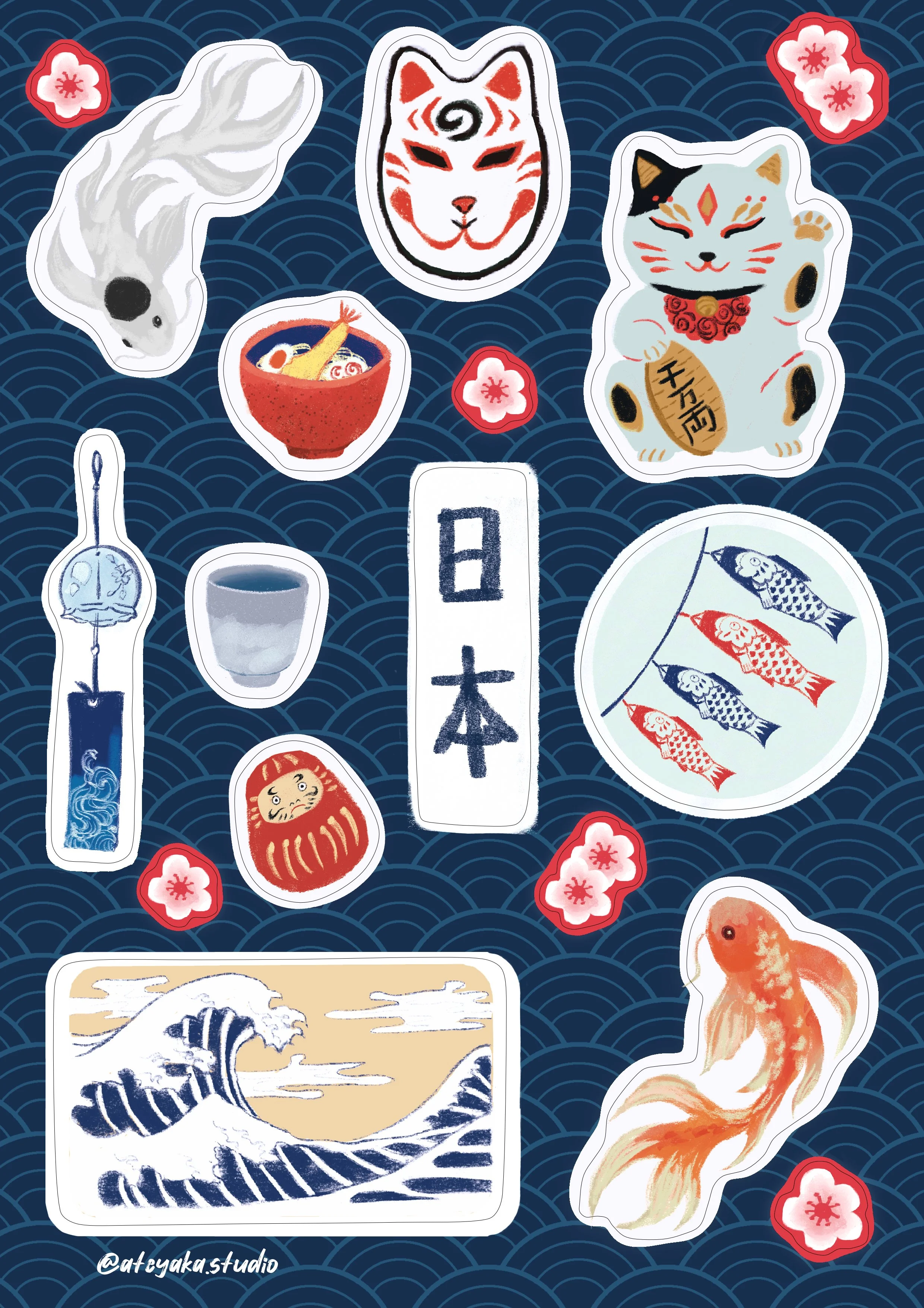 Sticker Sheet A5 "Japan Wonders"
