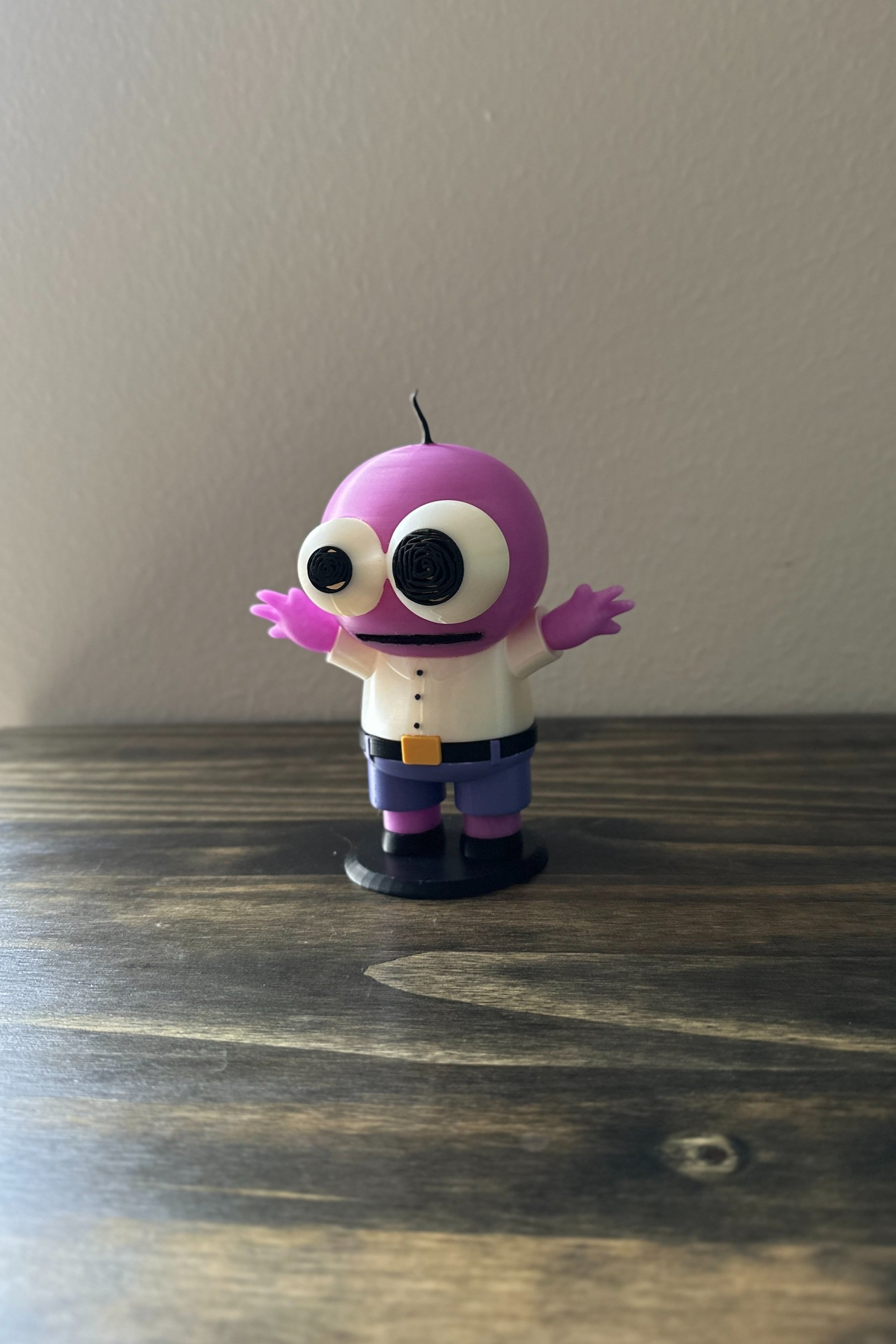 3D printed Pim Pimling, smiling friends character, figure.