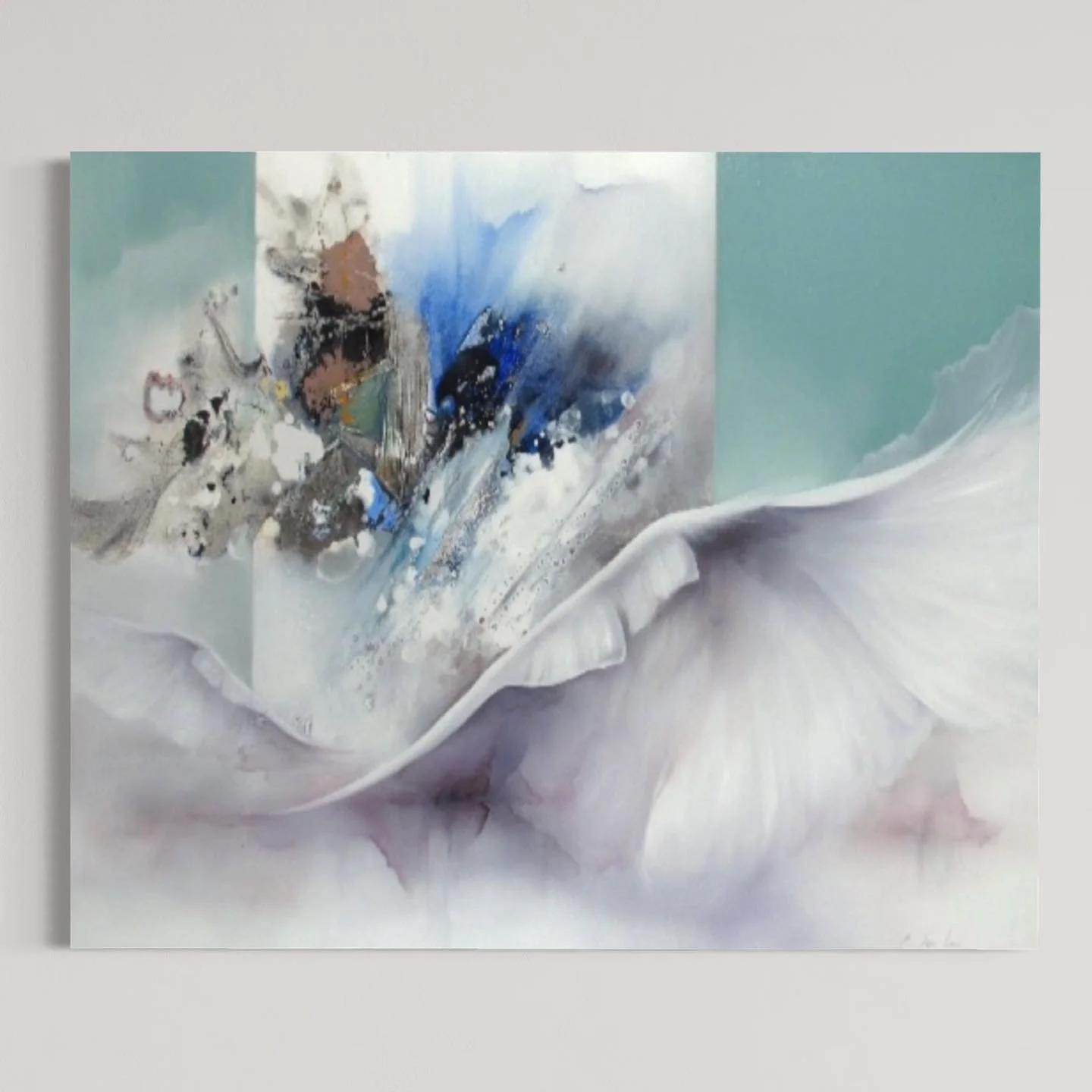 Des nouveaut&eacute;s grands formats de notre artiste Hyun Jou Lee. Aussi intriguants qu&rsquo;apaisants, ses tableaux rendent assur&eacute;ment heureux. &Agrave; voir &agrave; la galerie ☺️