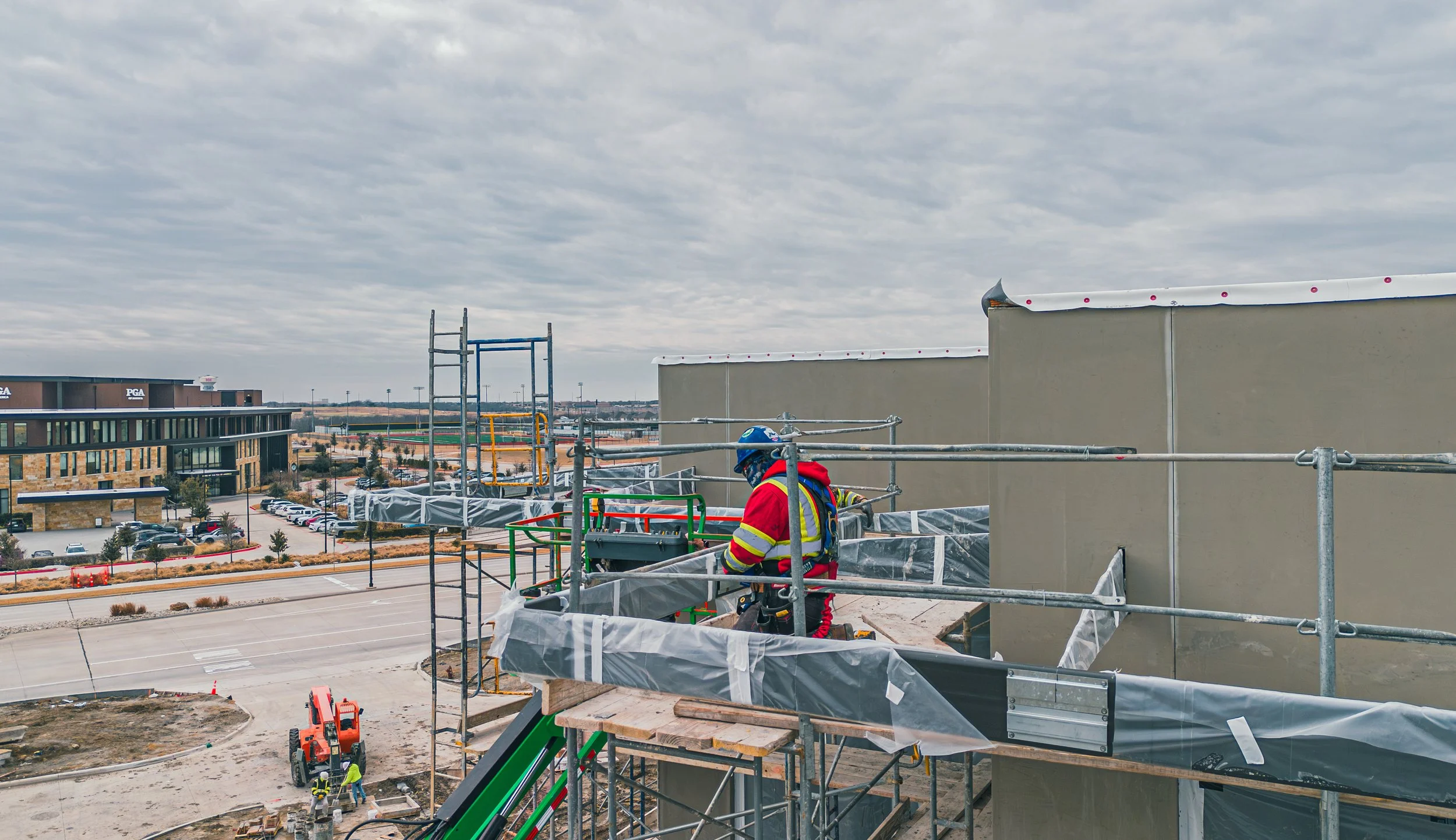 Construction Camera and Drone Work - Veritex Bank