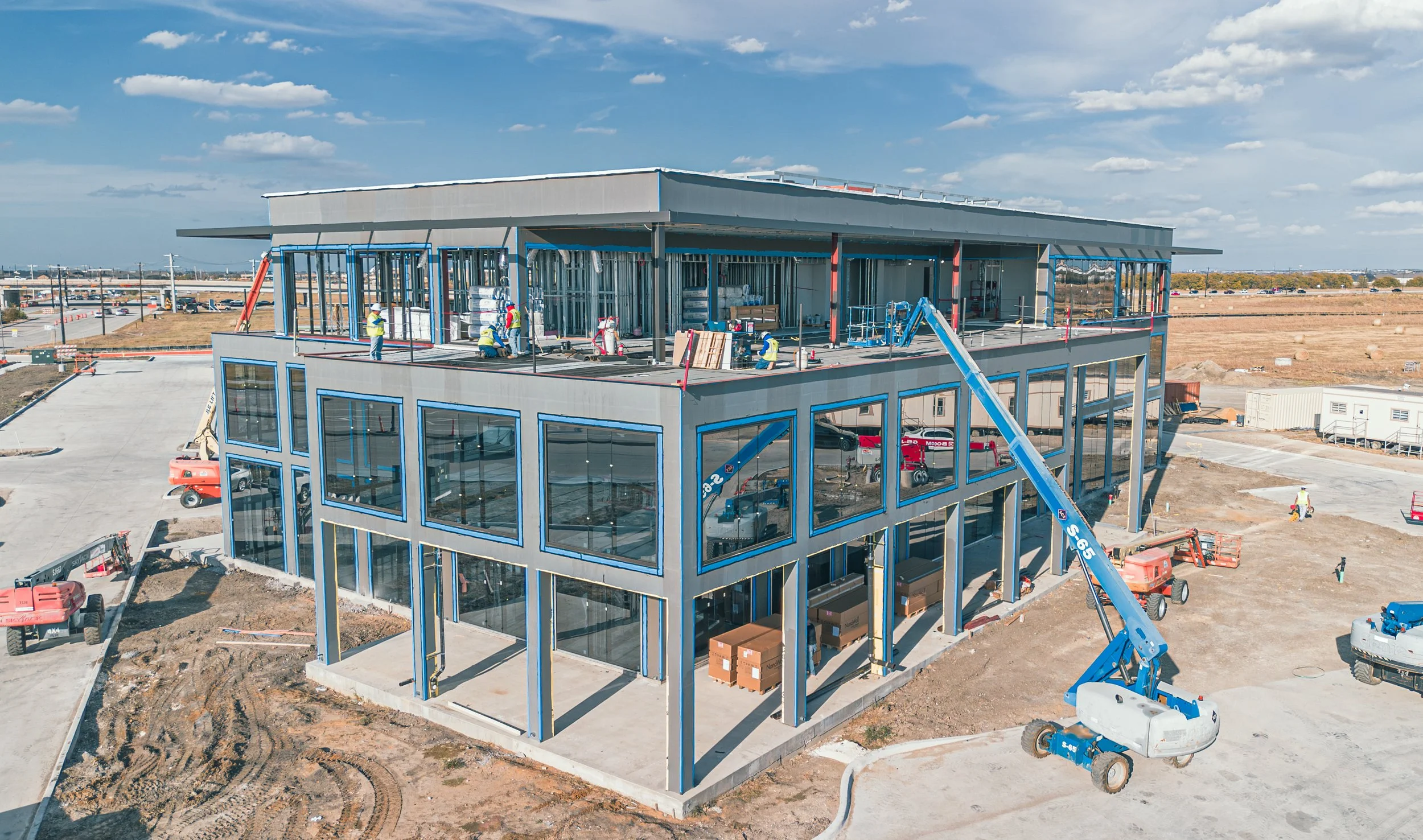 Construction Camera and Drone Work - Veritex Bank