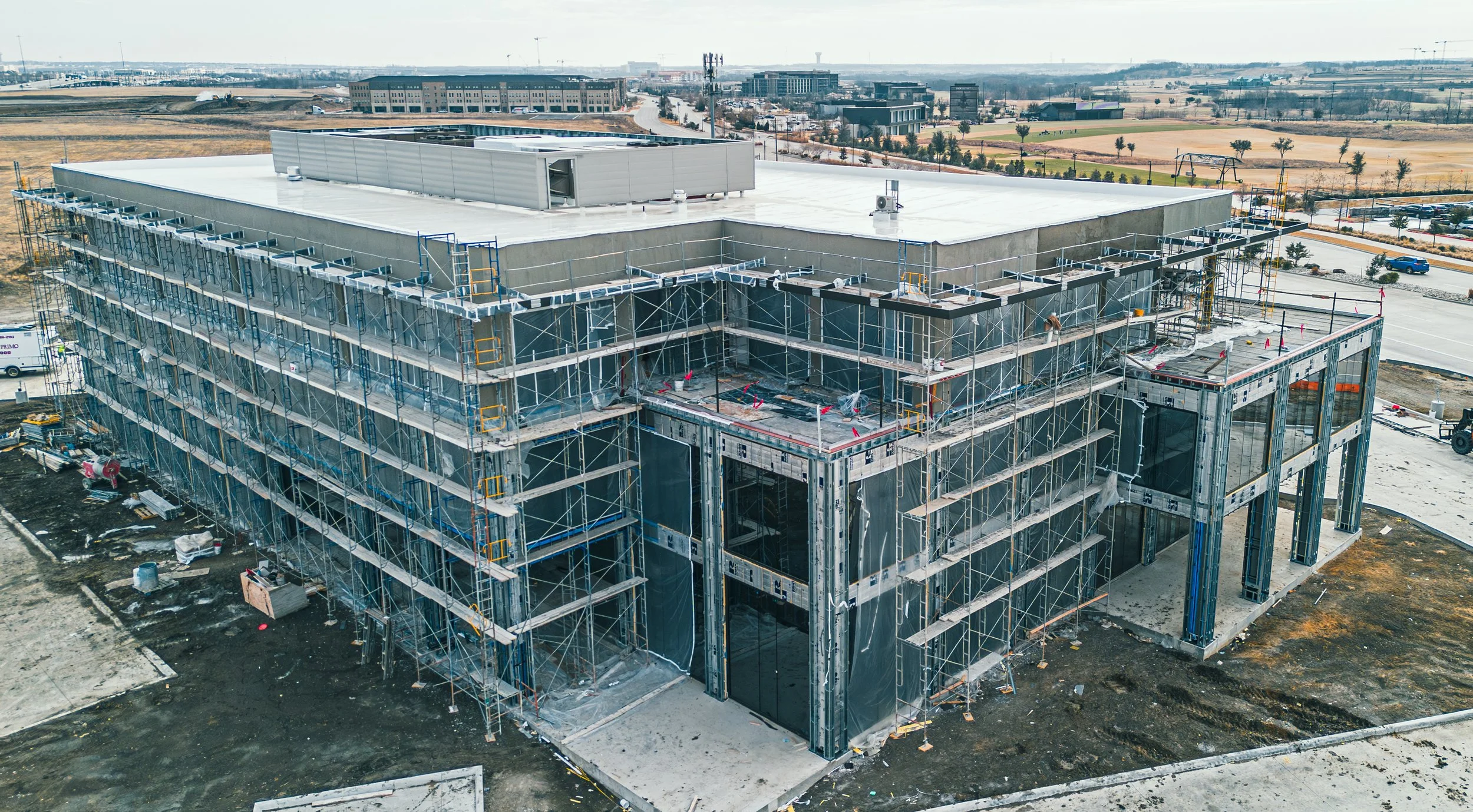 Construction Camera and Drone Work - Veritex Bank